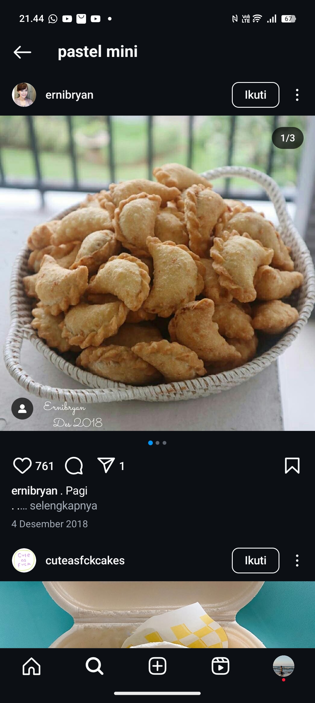 Pastel mini enak