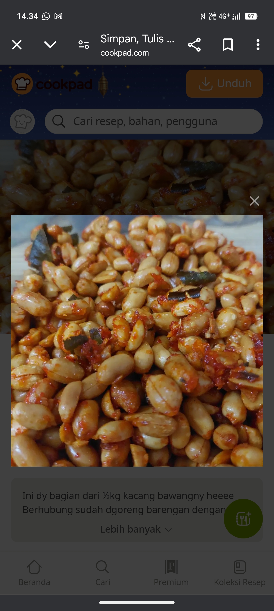 Resep Kacang Thailand