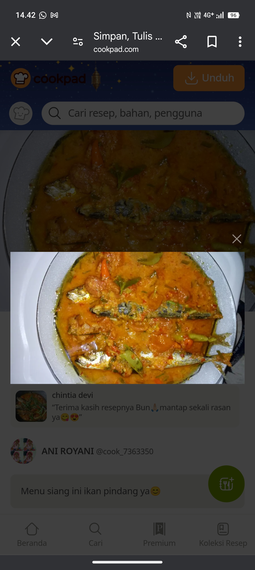 Resep Pindang bumbu kuning