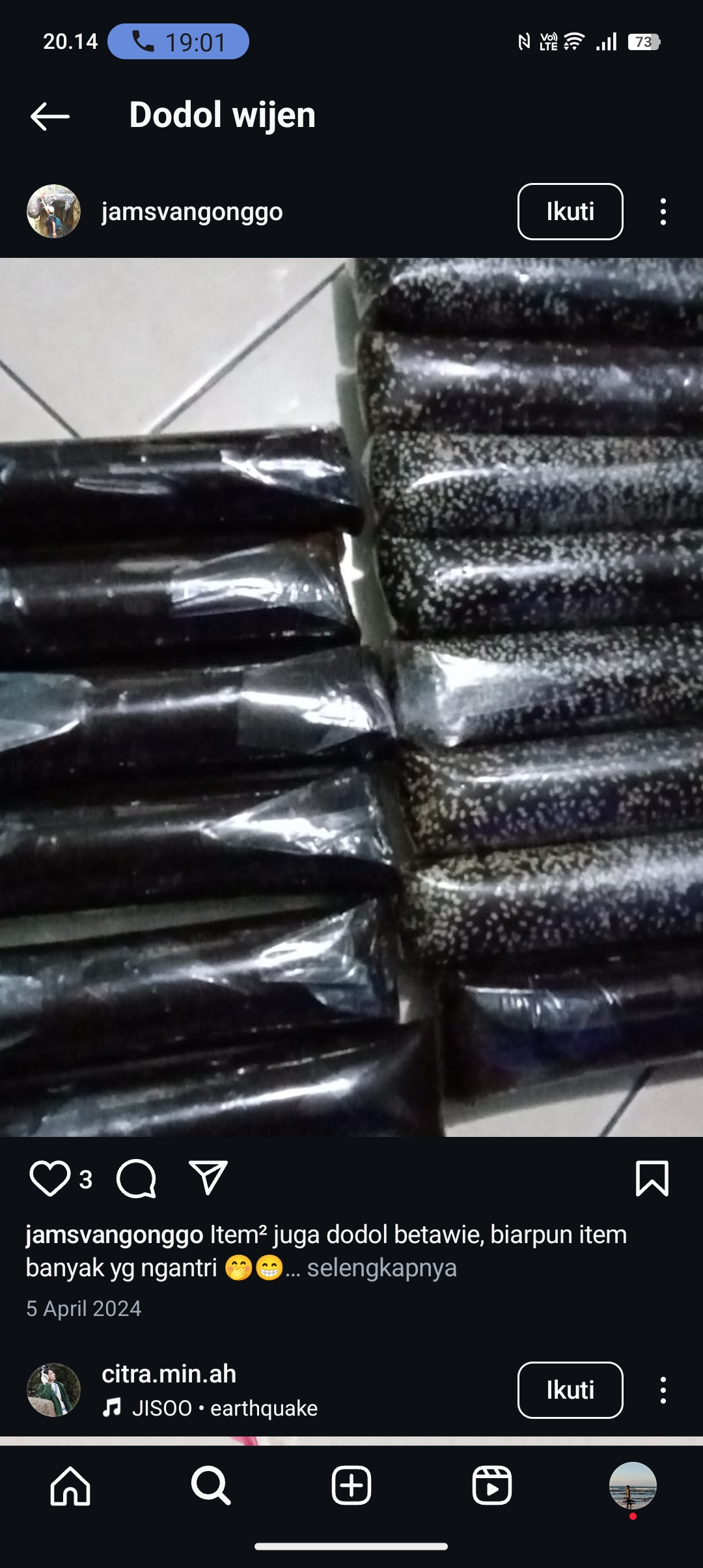 Resep Dodol Wijen