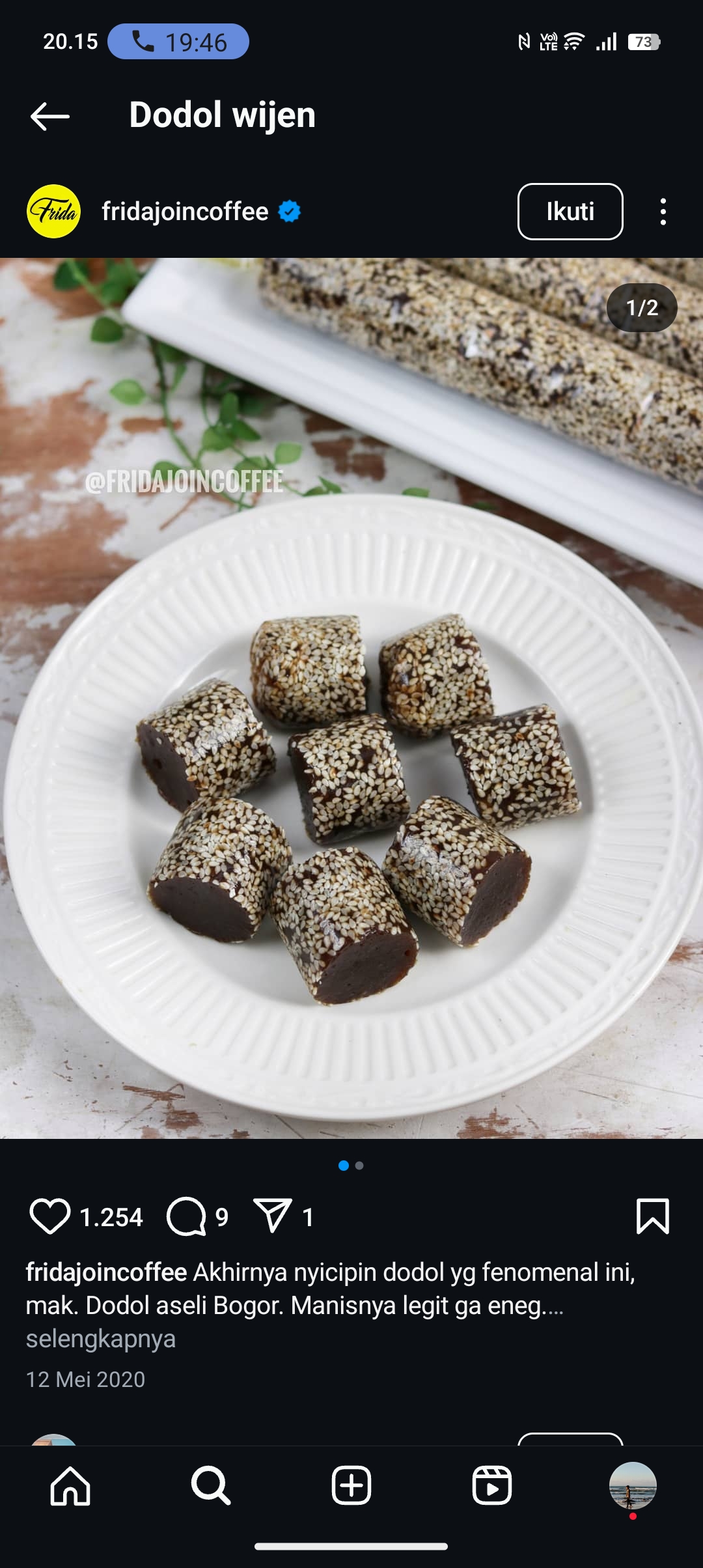 Resep Dodol Wijen Enak