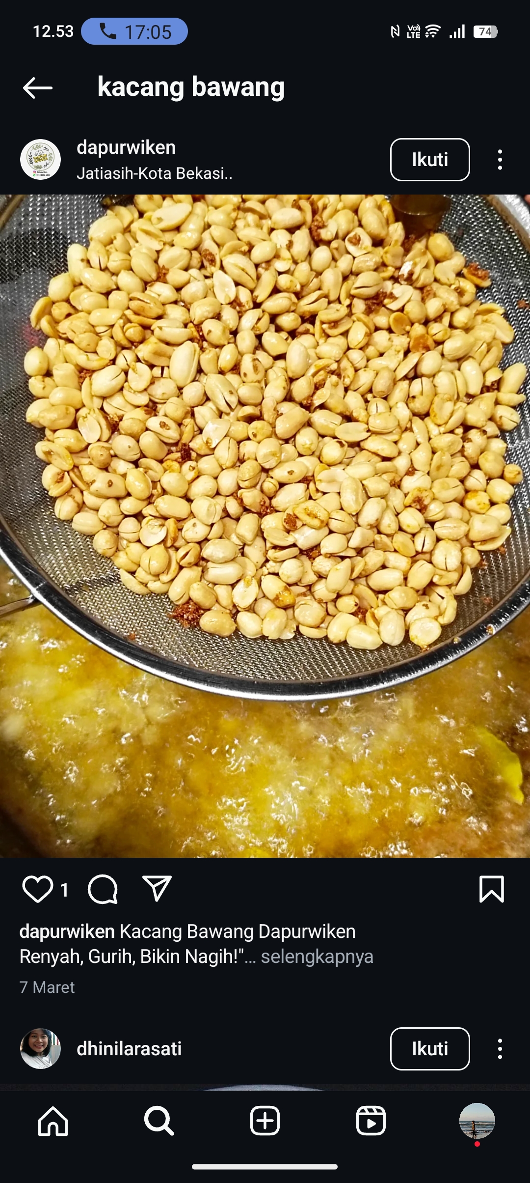 Kacang bawang lebaran