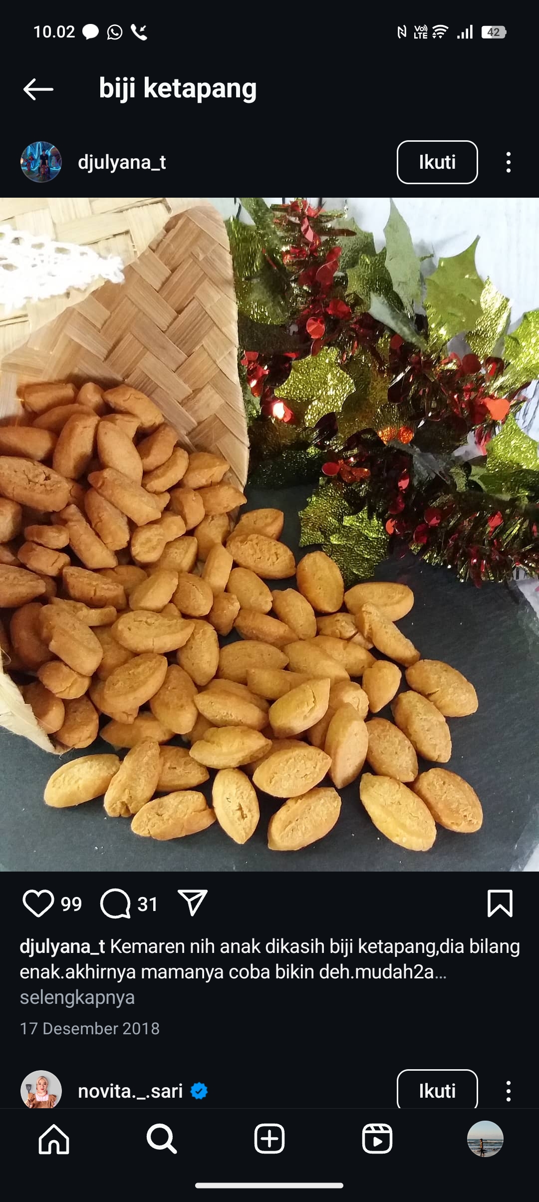 Resep Biji Ketapang enak dan renyah