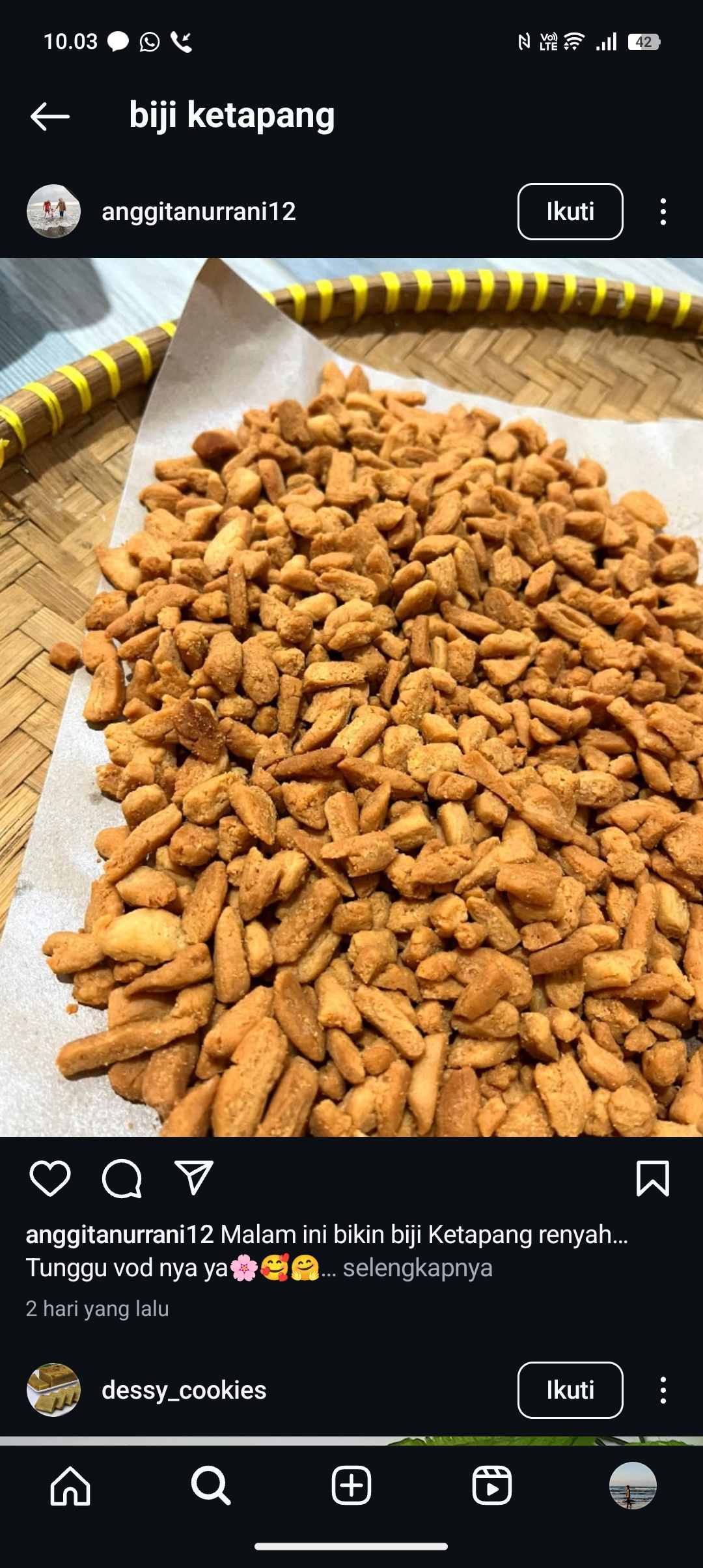 Resep Biji Ketapang enak