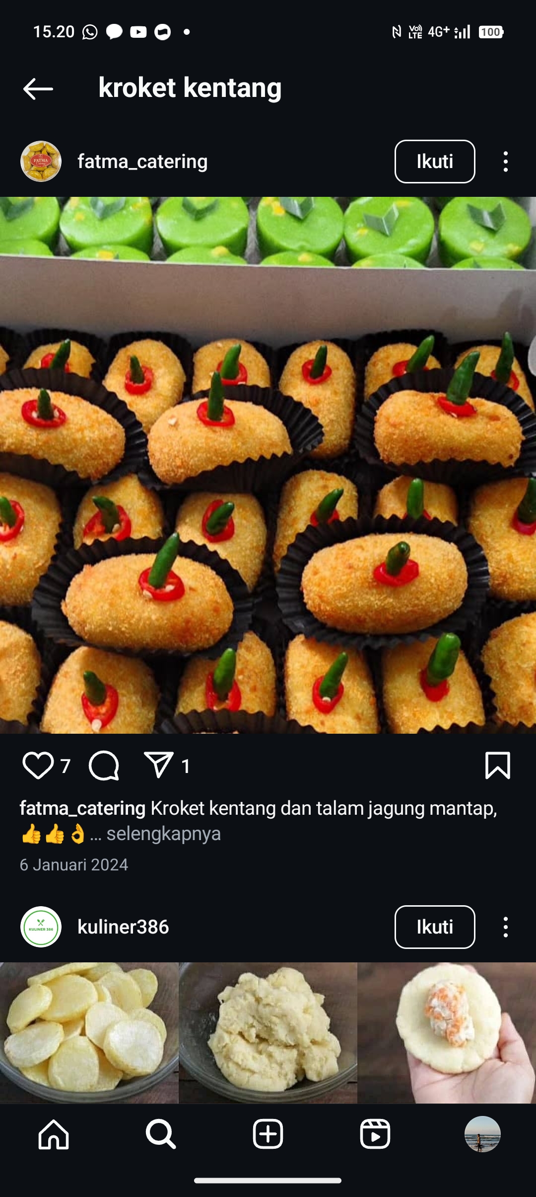 Resep Kroket Kentang