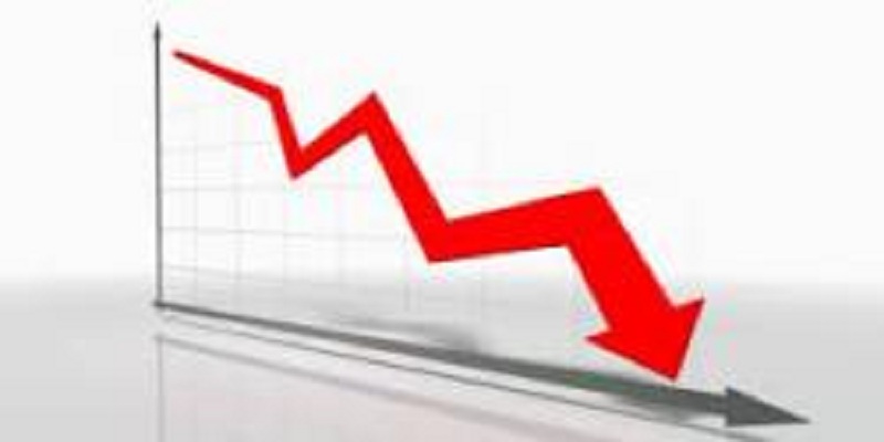 Ilustrasi pendapatan menurun.