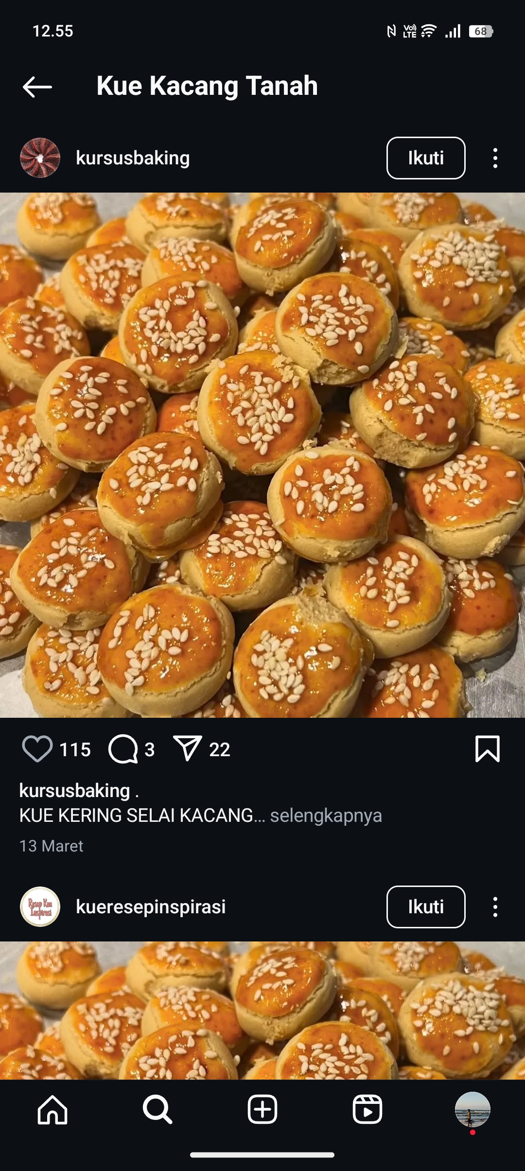 Kue kacang super gurih