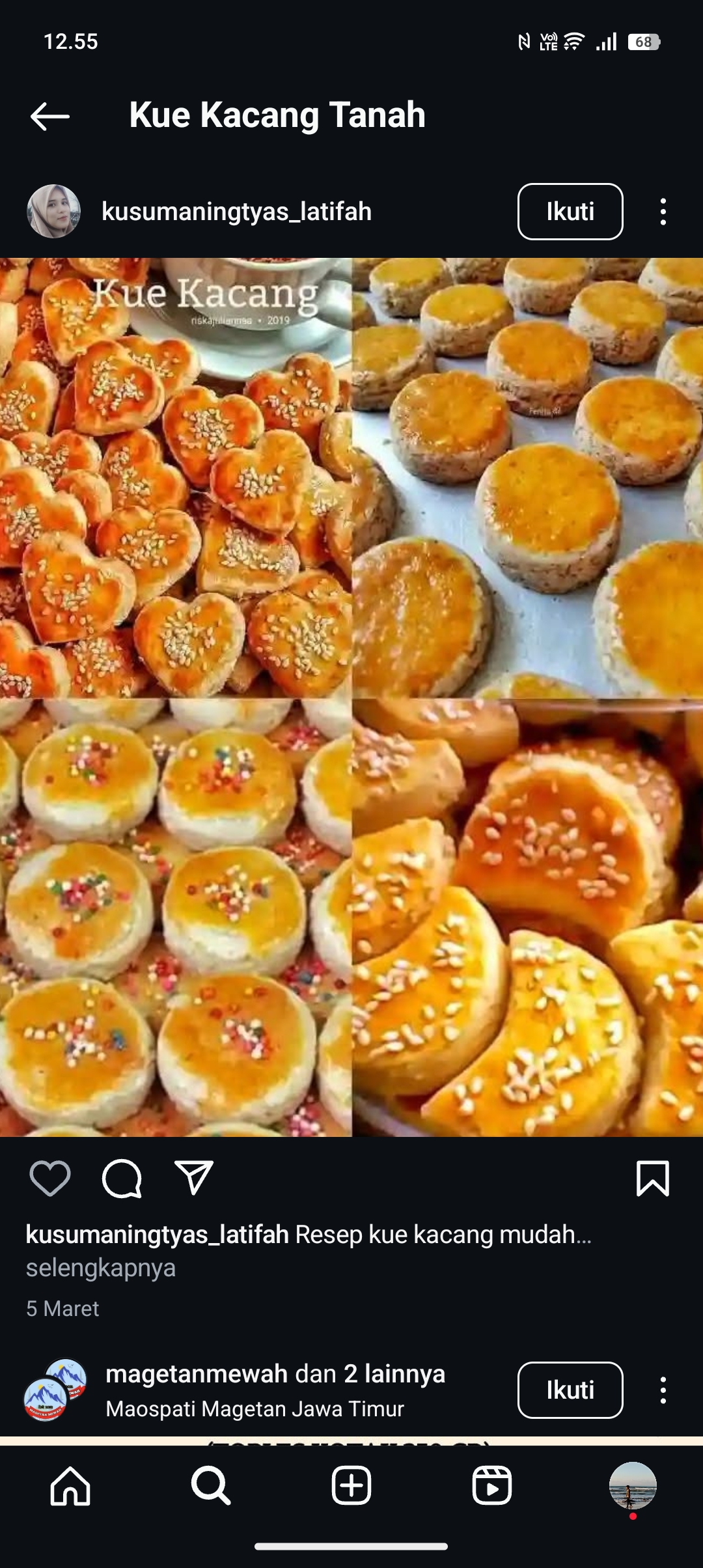 Berbagai macam resep kue kacang