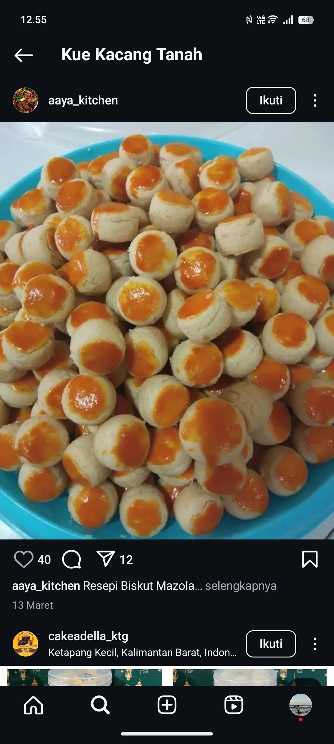 Resep kue kacang