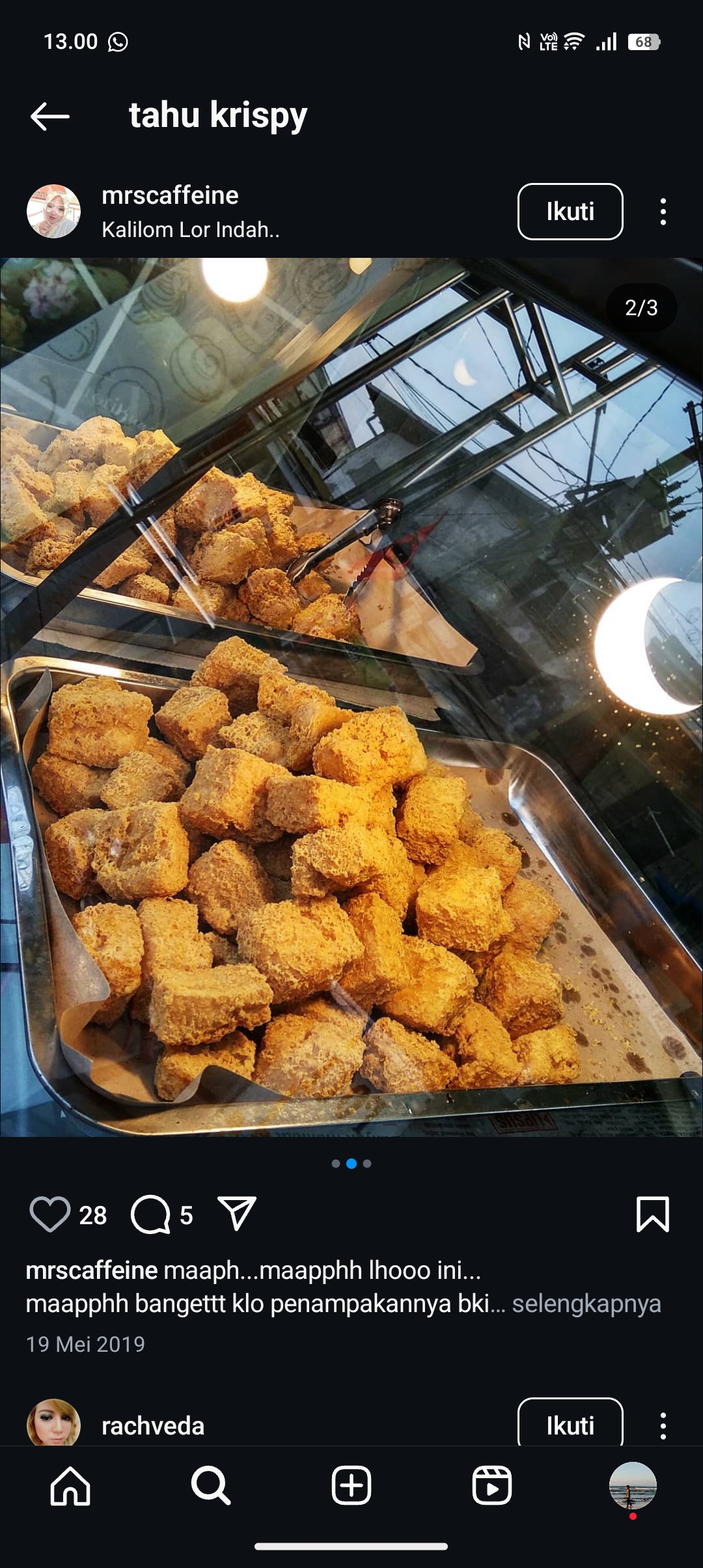 Tahu crispy super enak