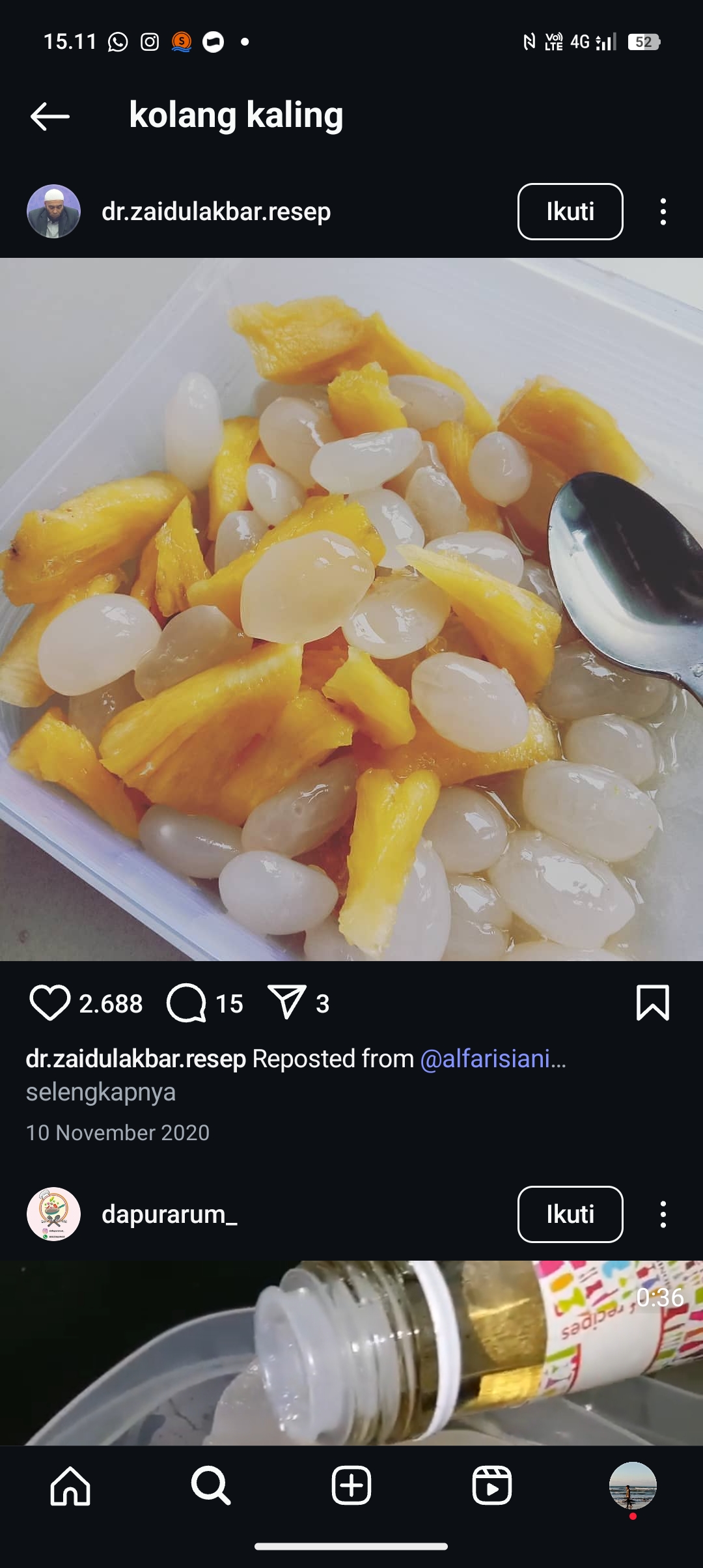 Es kolang kaling enak.