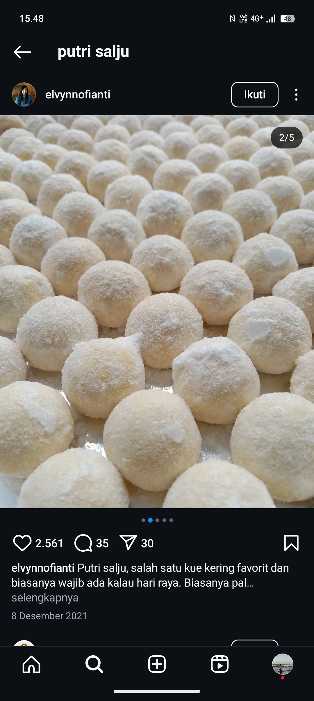 Resep Putri salju