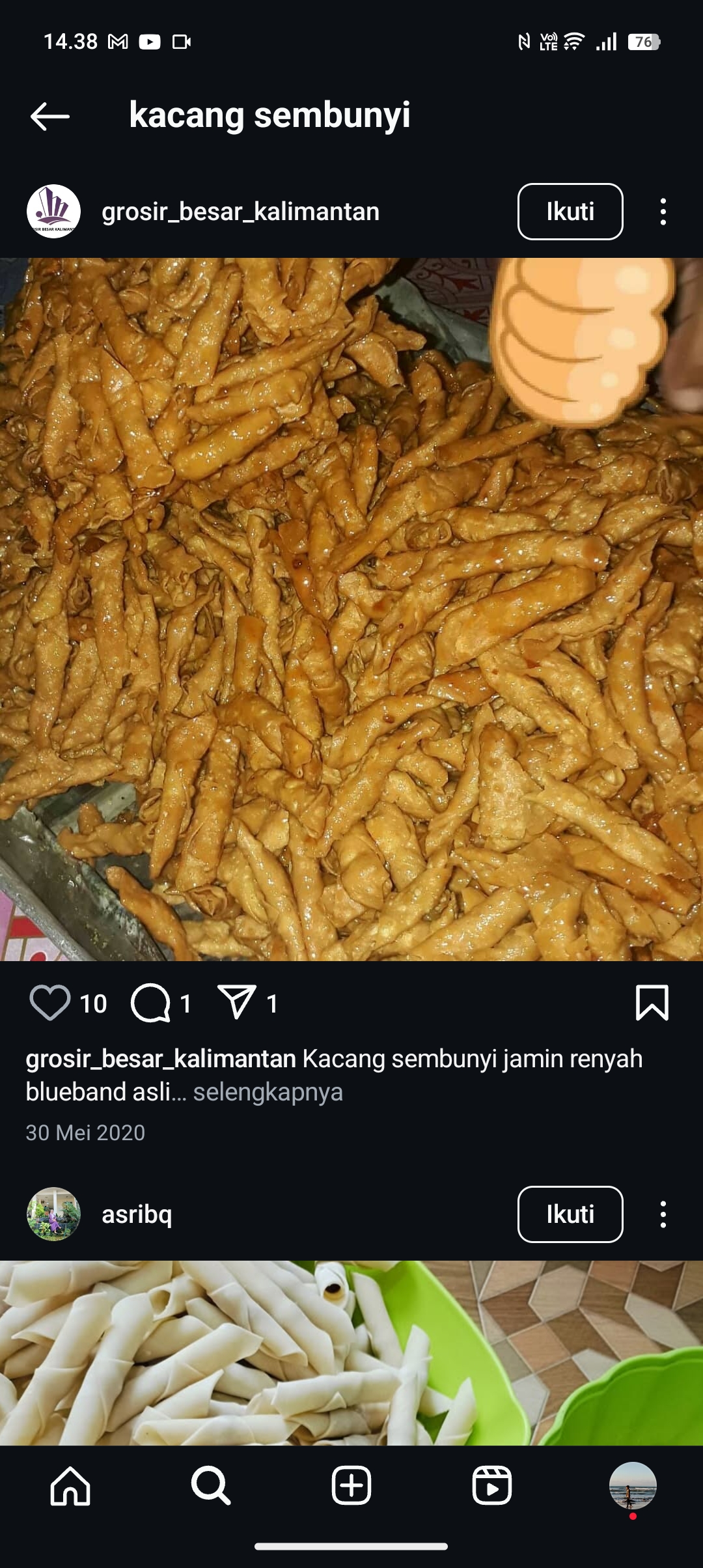 Resep kacang sembunyi favorit keluarga