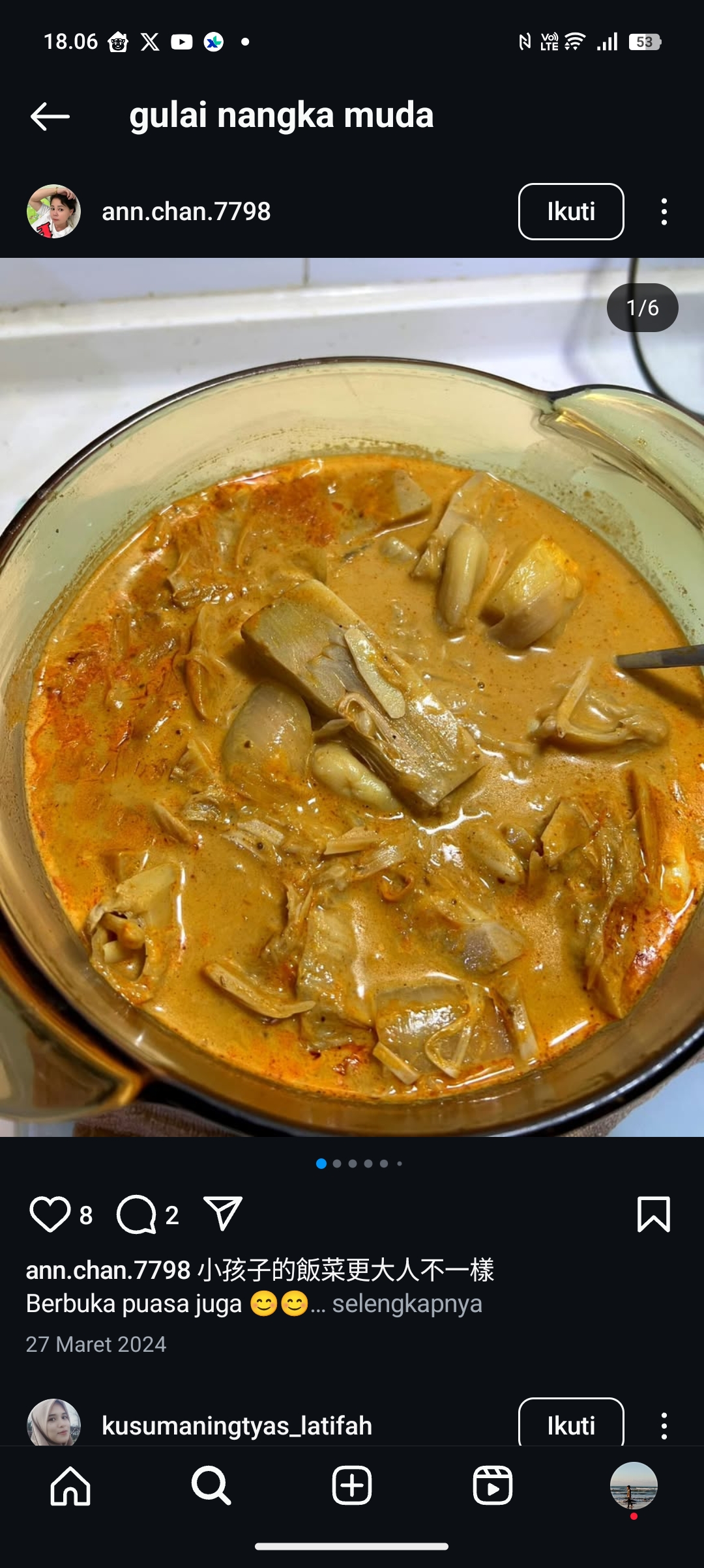 Resep Gulai Nangka Muda