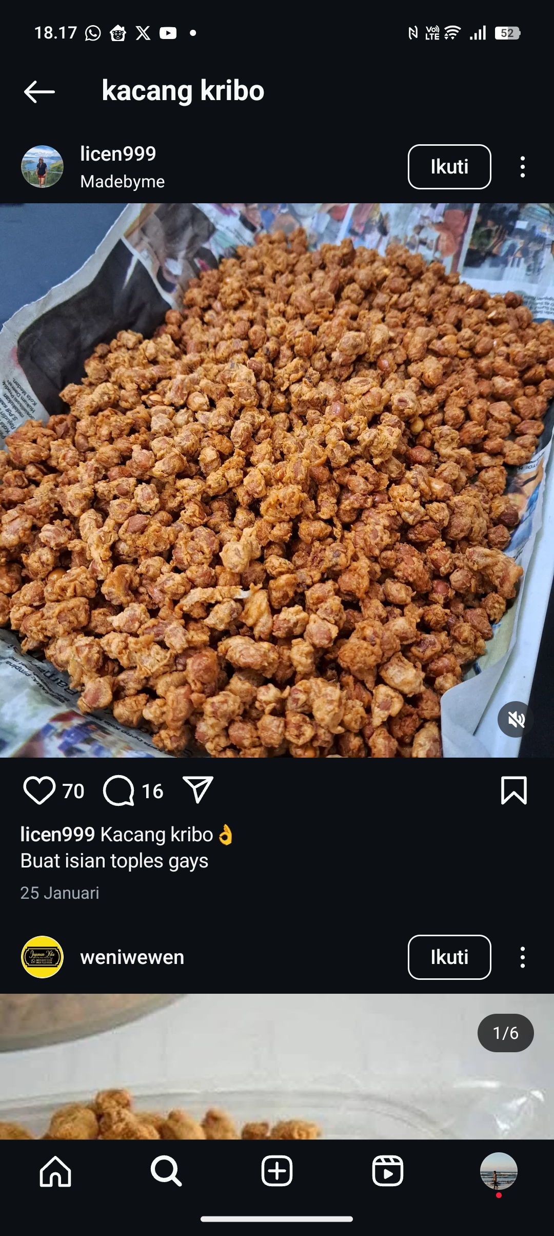 Resep Kacang Kribo