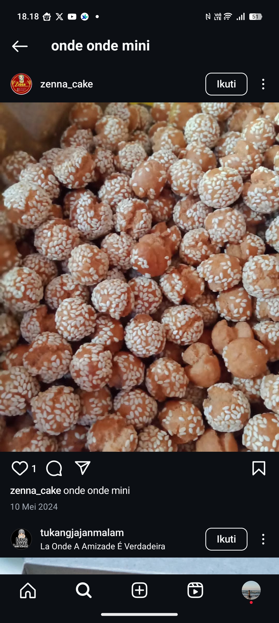 Resep onde-onde mini