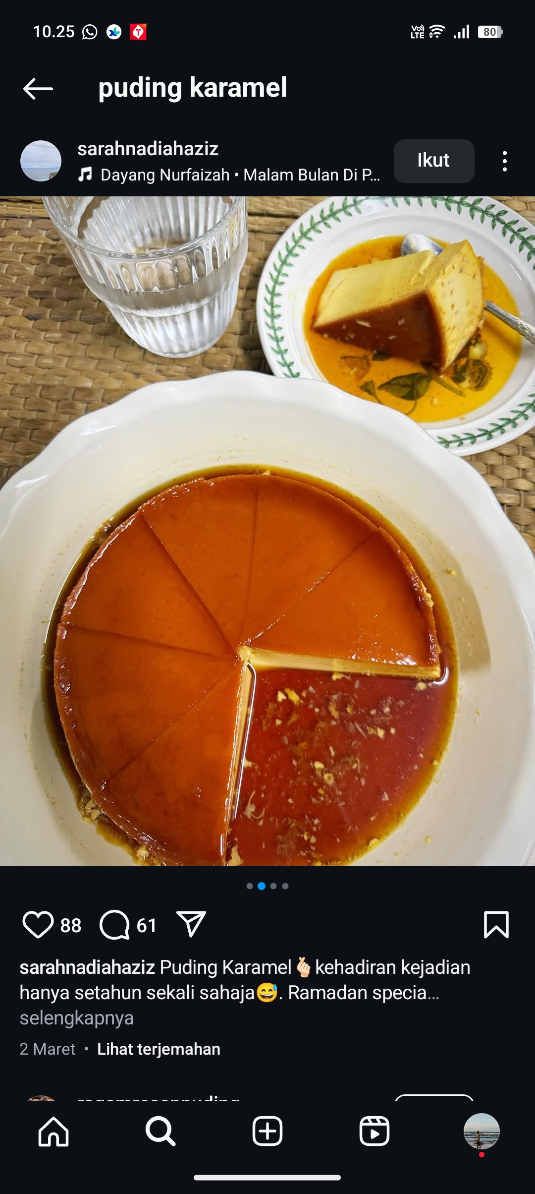 Resep simpel puding karamel
