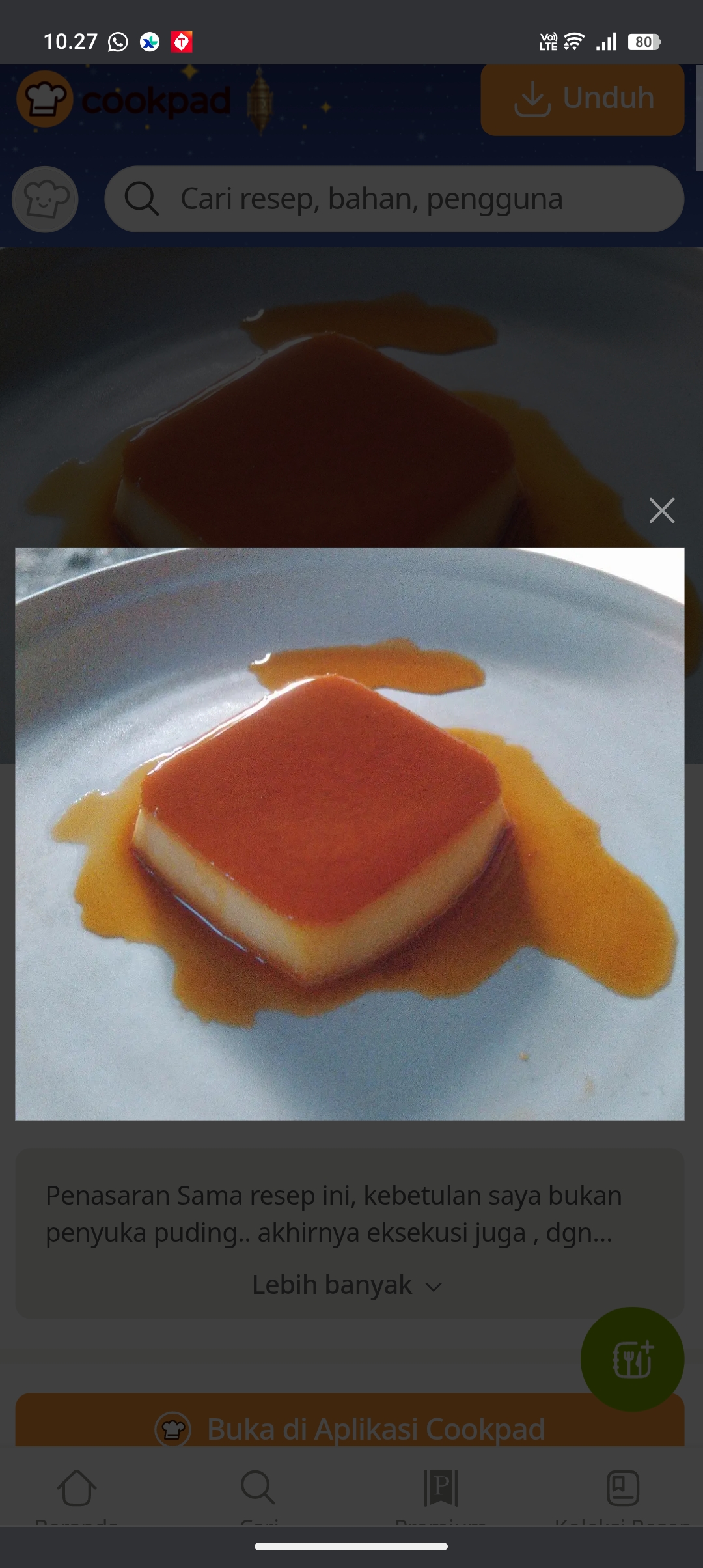 Resep Puding Karamel Enak