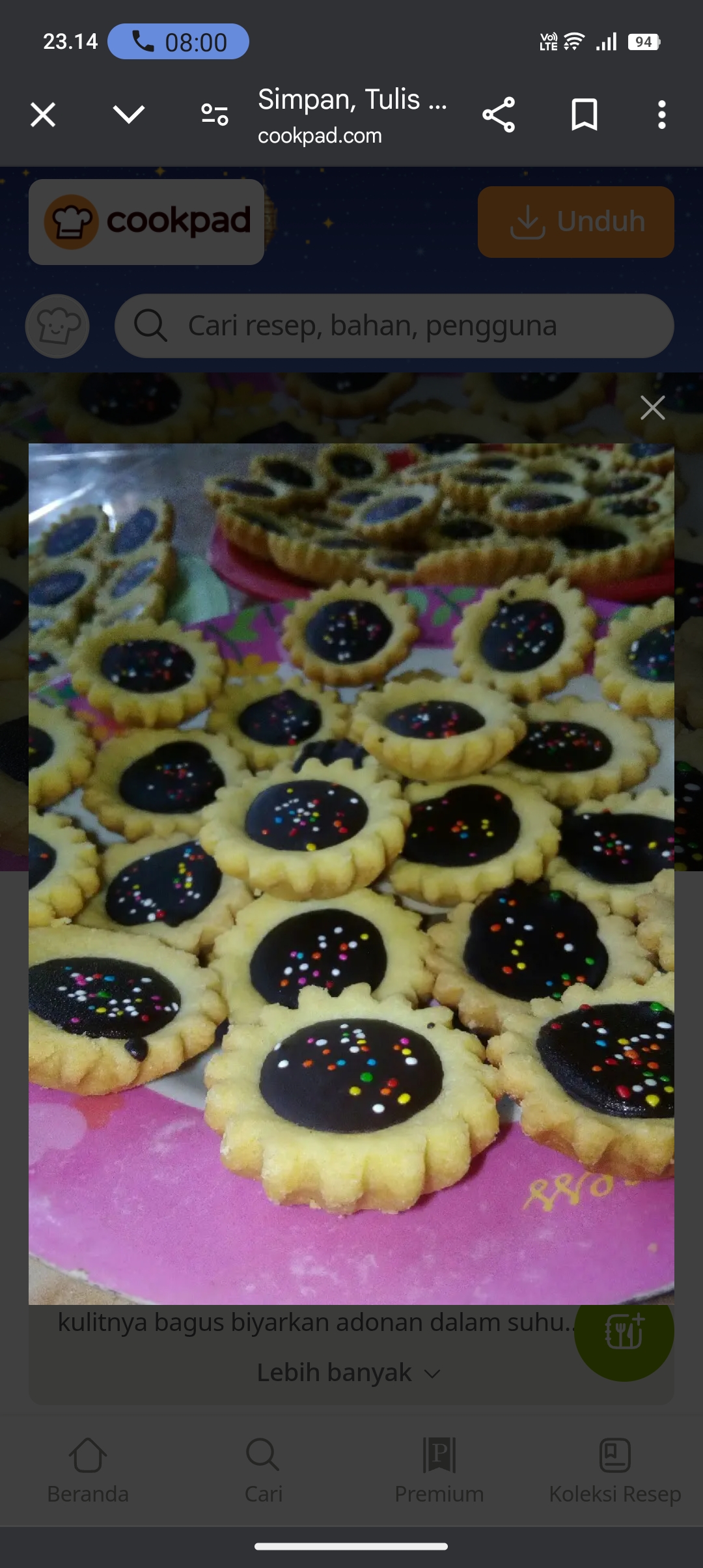 Resep Pie coket
