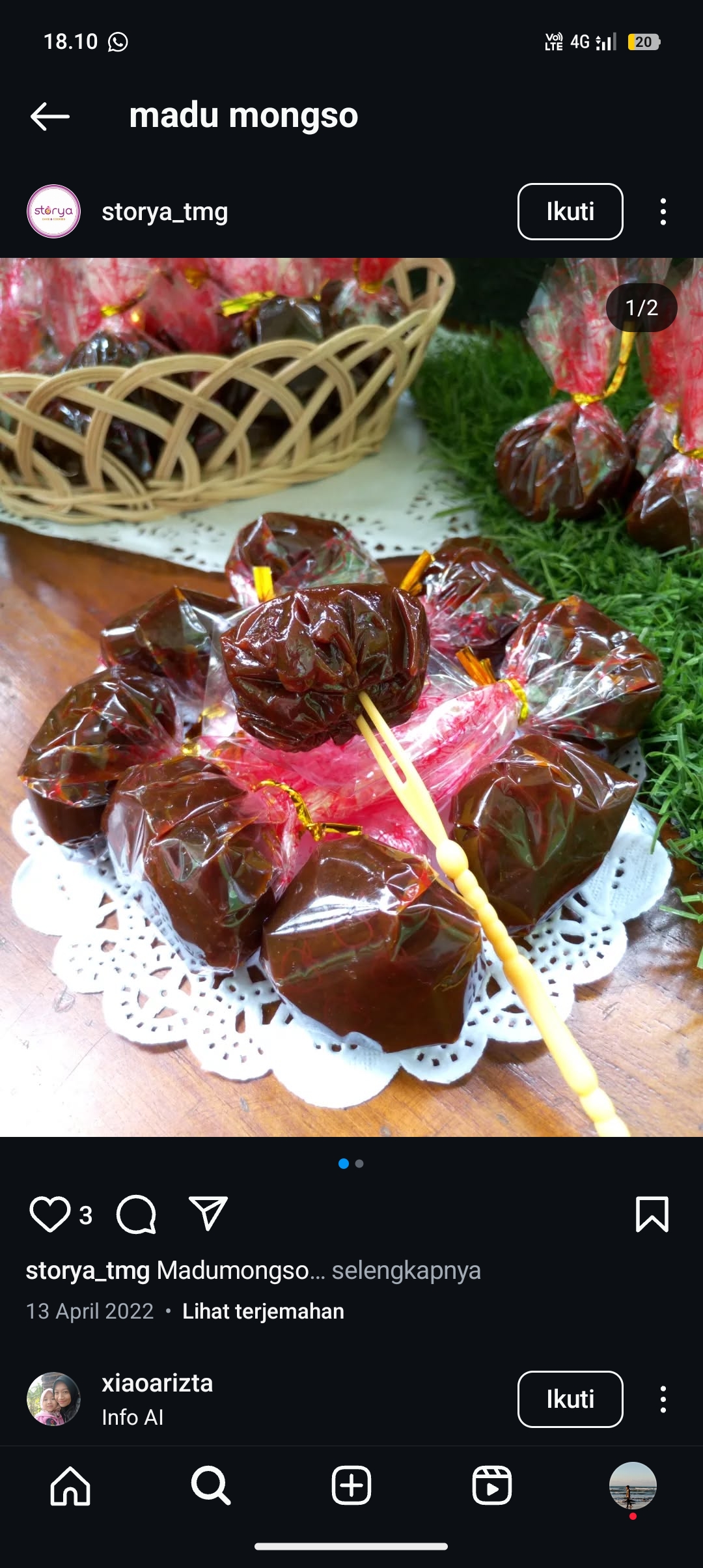 Resep Madu Mongso untuk lebaran