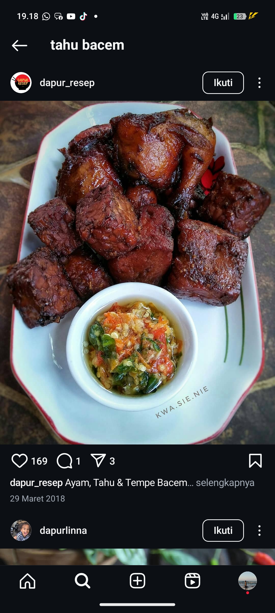 Resep Tahu Bacem Super enak