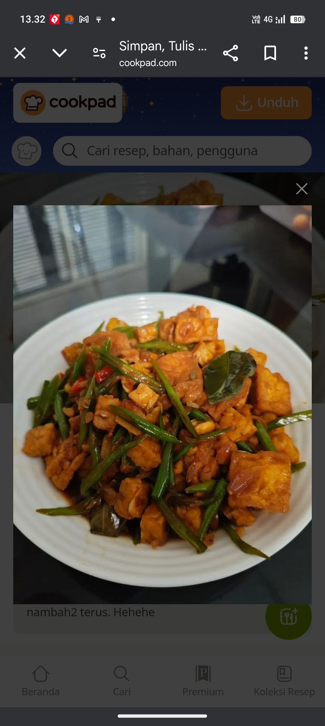 Resep Tahu kecap
