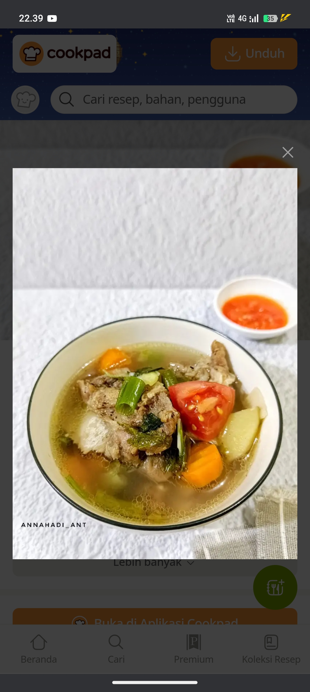Buat sendiri sop iga untuk lebaran