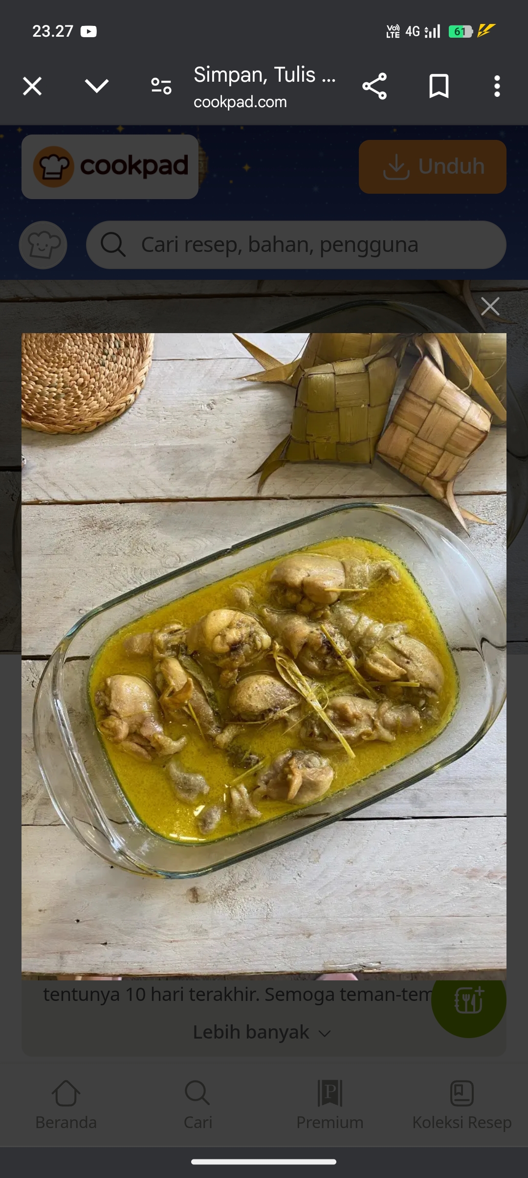 Resep opor ayam