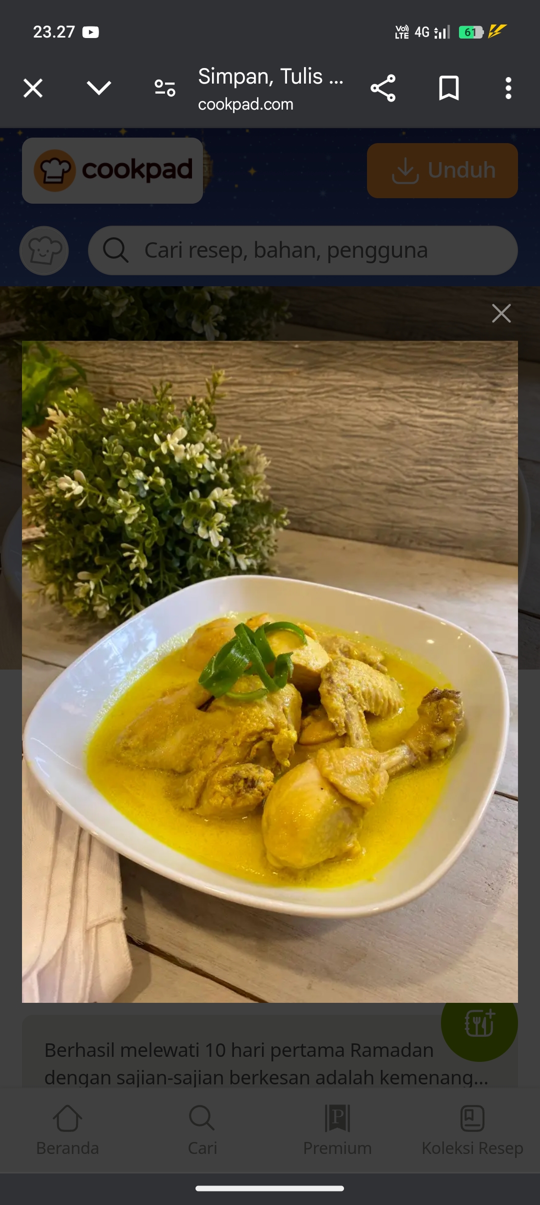 Resep opor ayam kesukaan keluarga