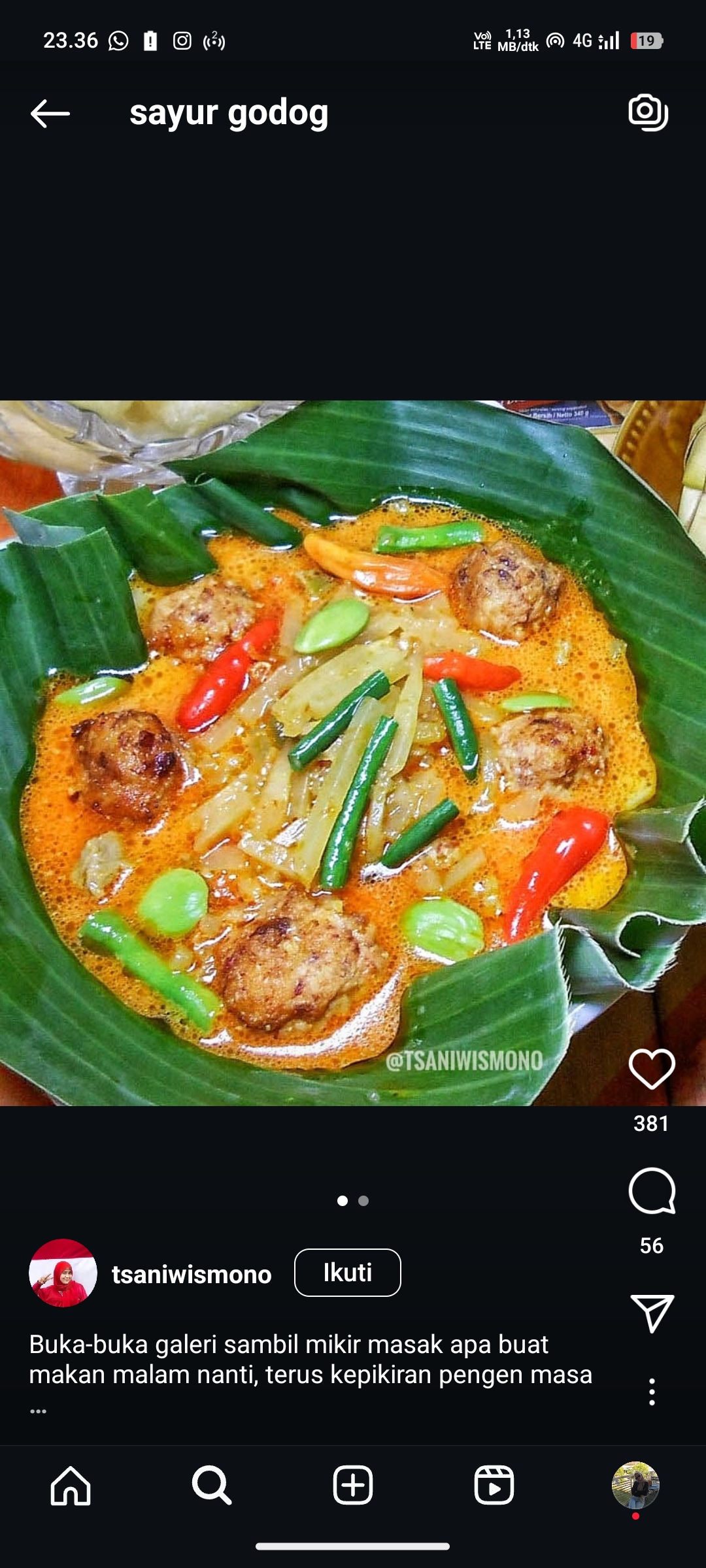 Sayur Godog