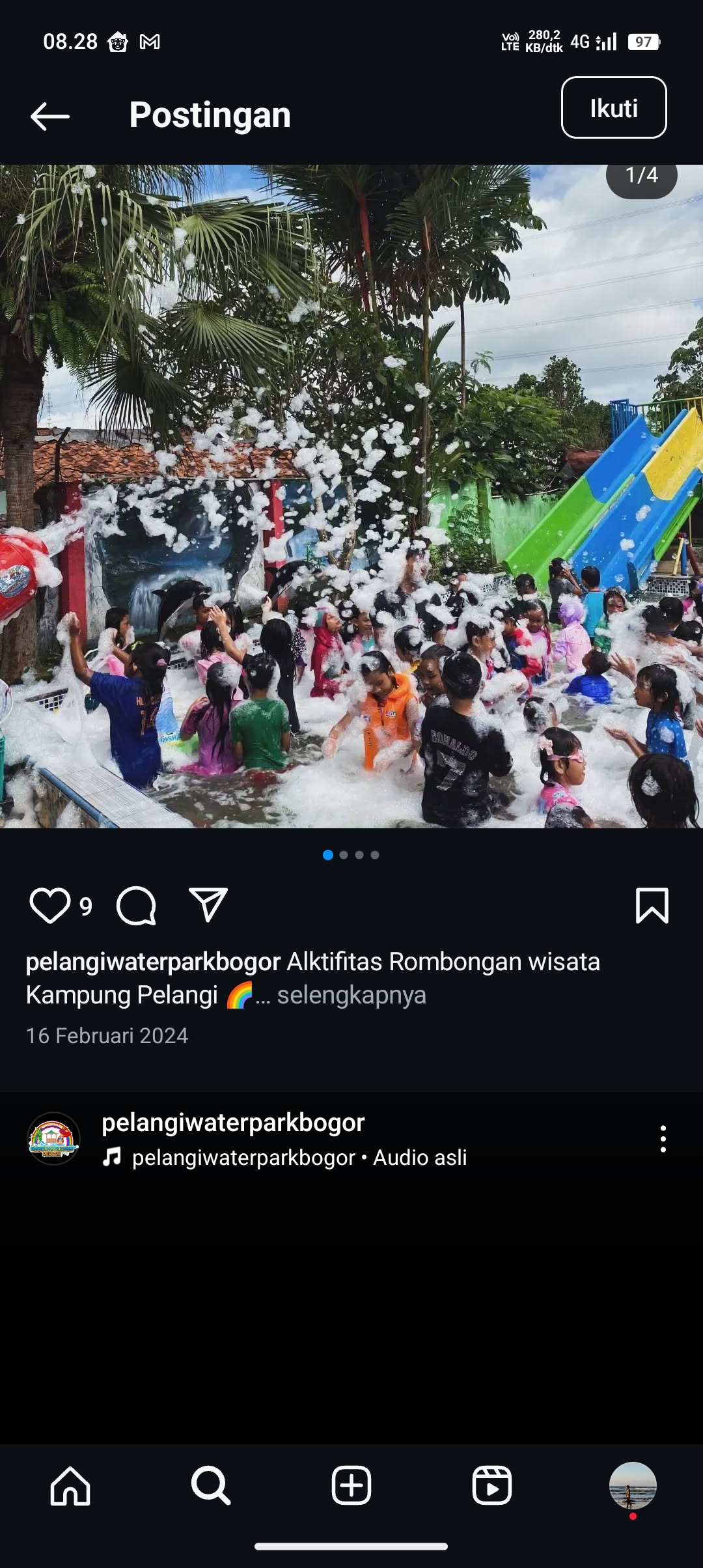 Wisata Kampung Pelangi Waterpark Bogor