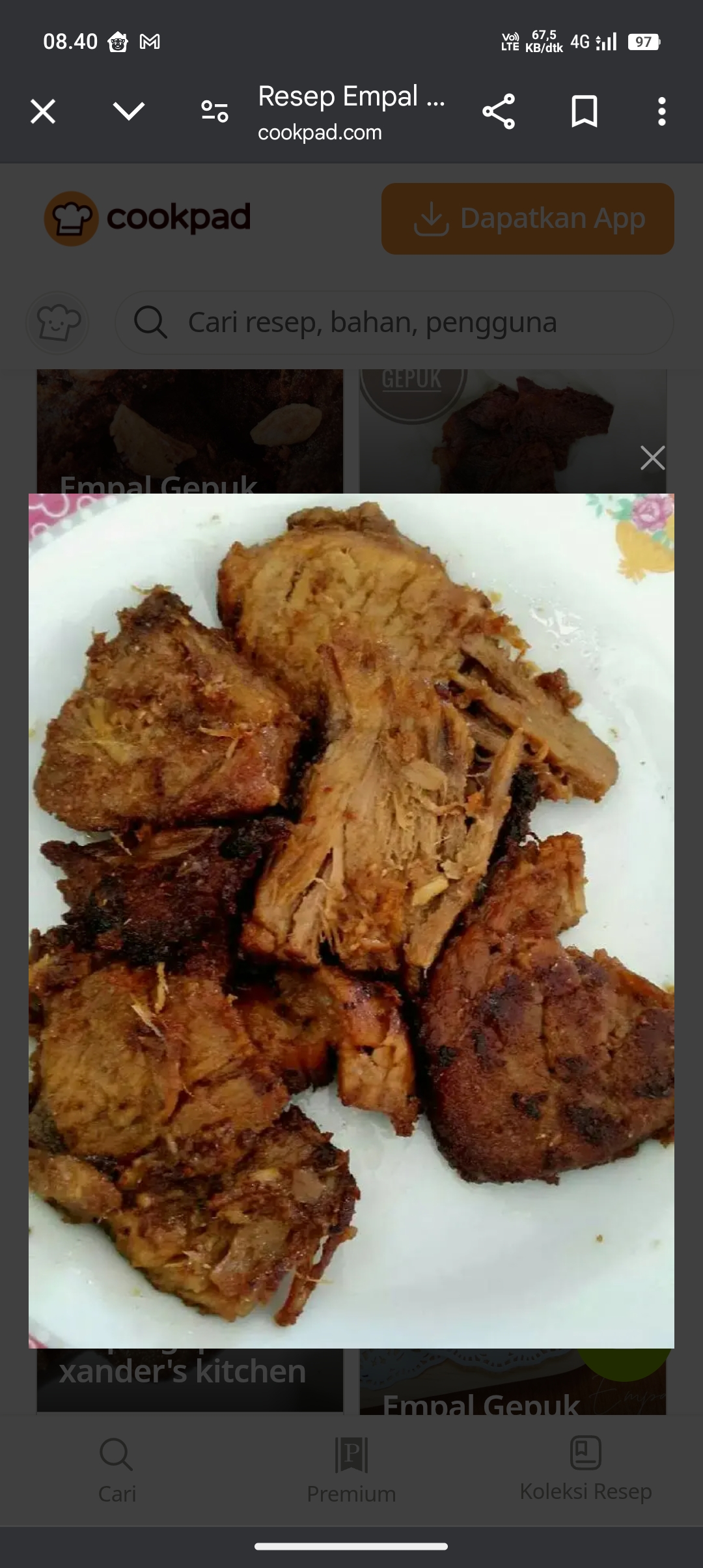 Resep empal gepuk