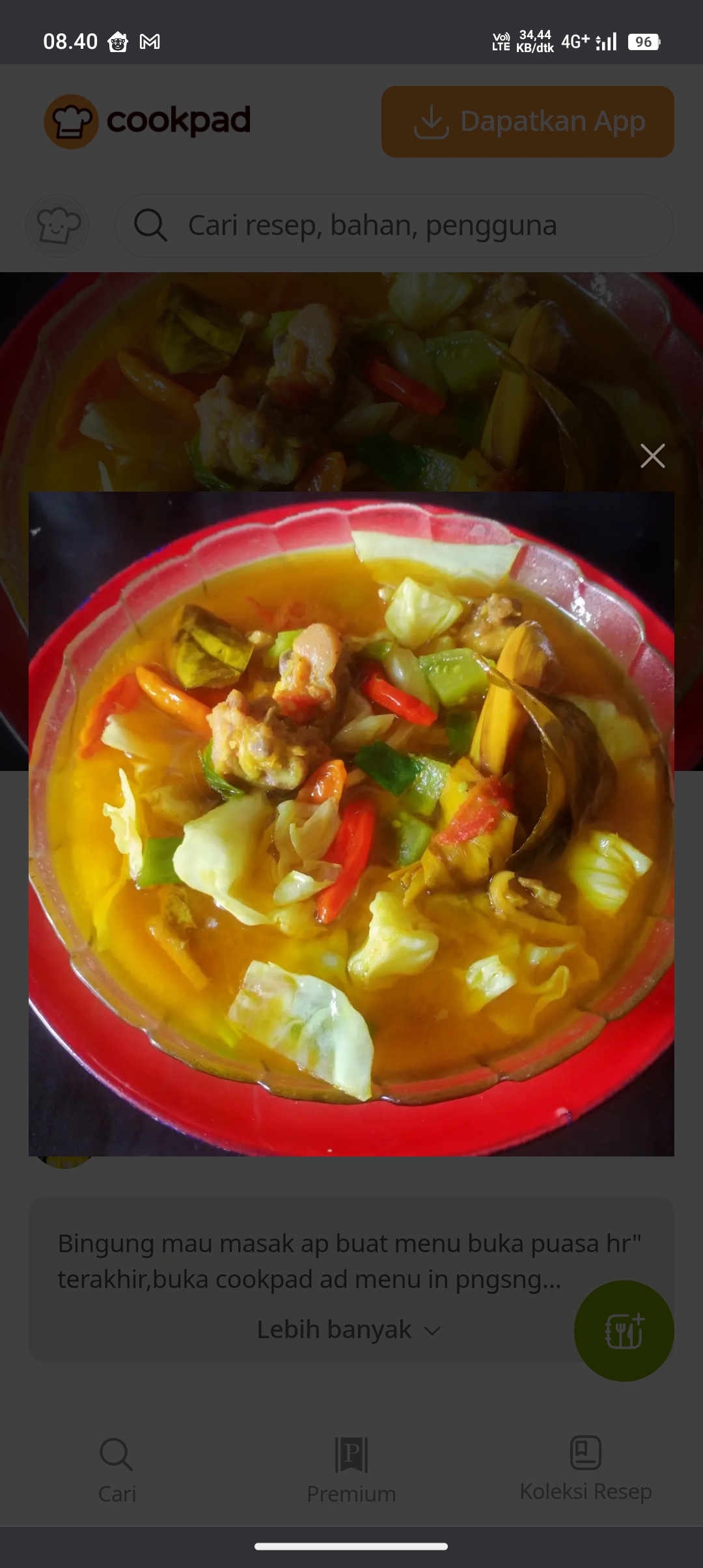 Rahasia, tongseng ayam
