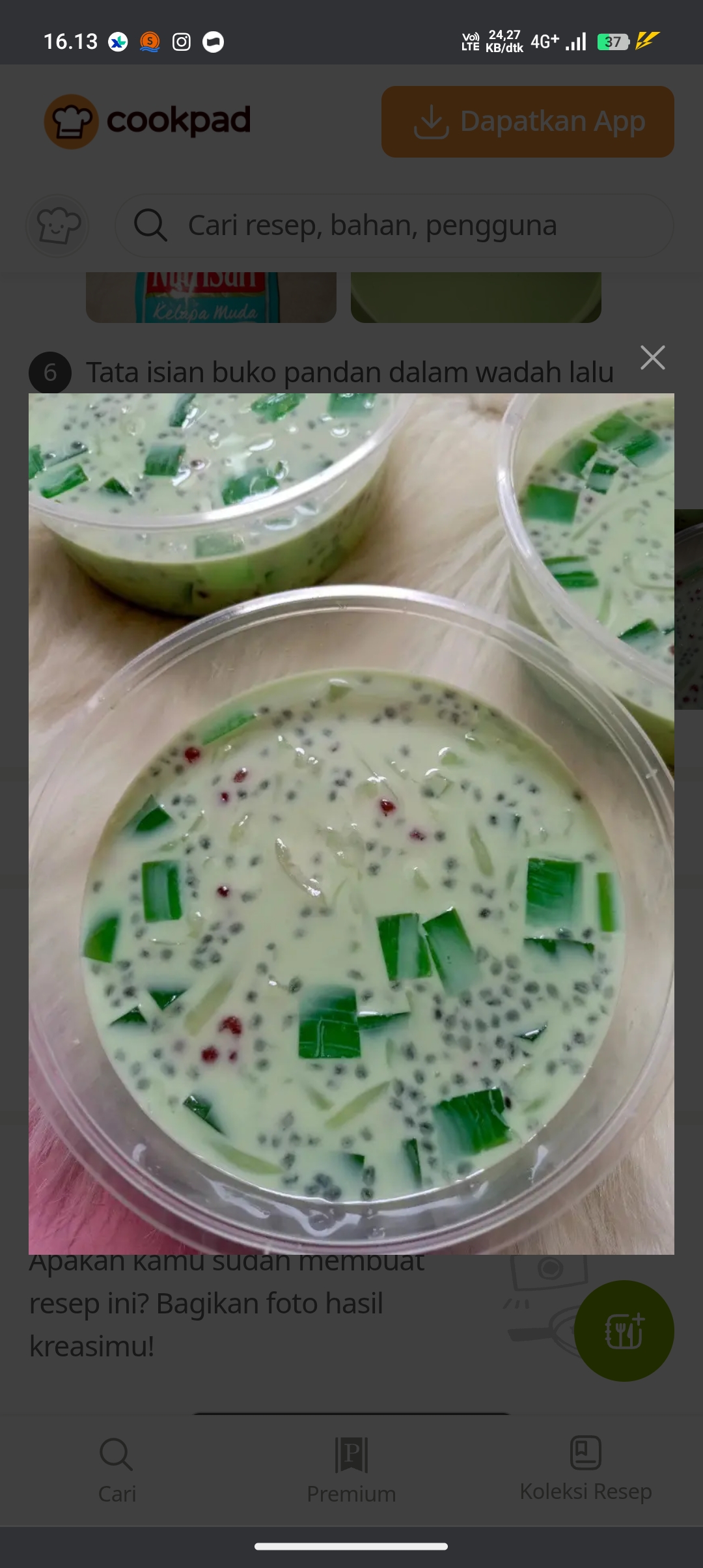 Resep buko pandan enak