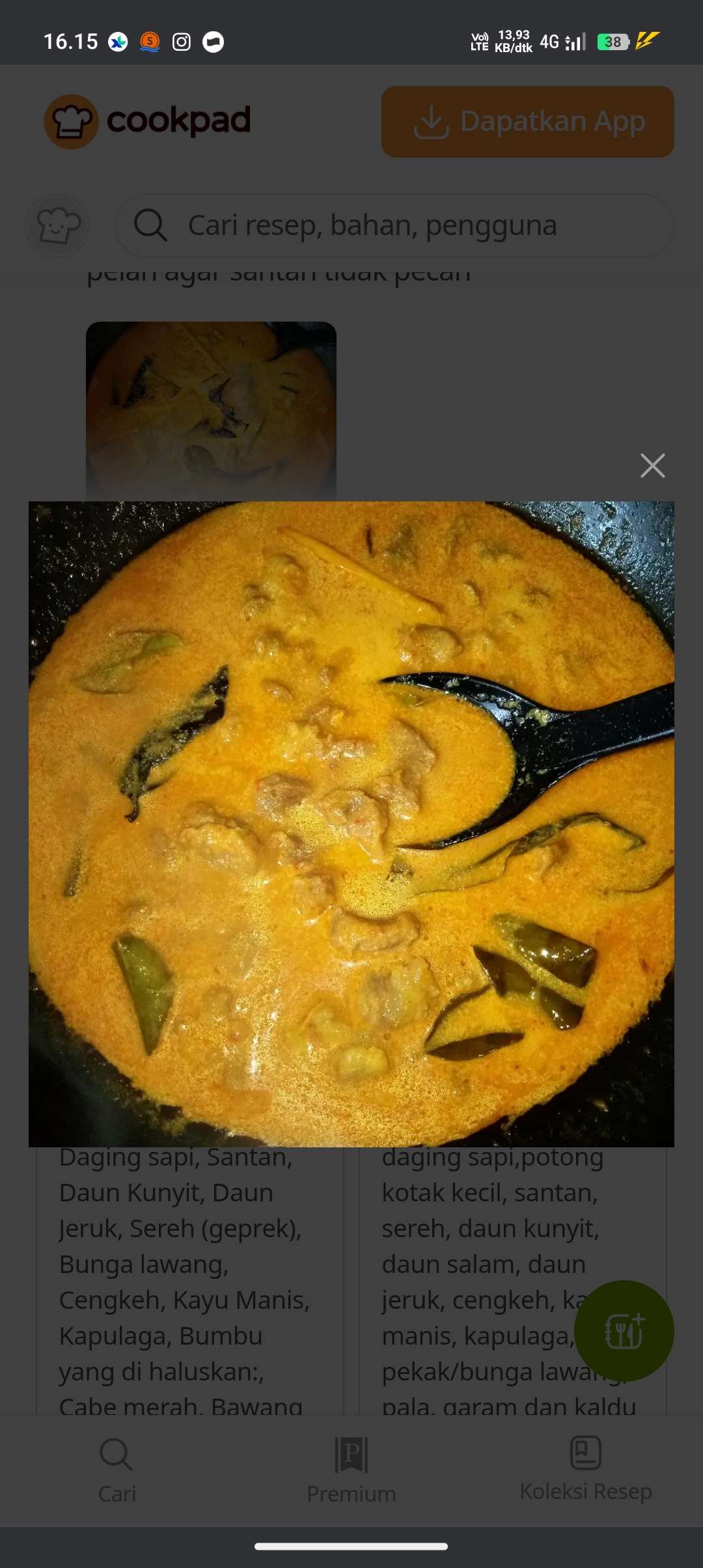 Resep gulai cincang untuk lebaran