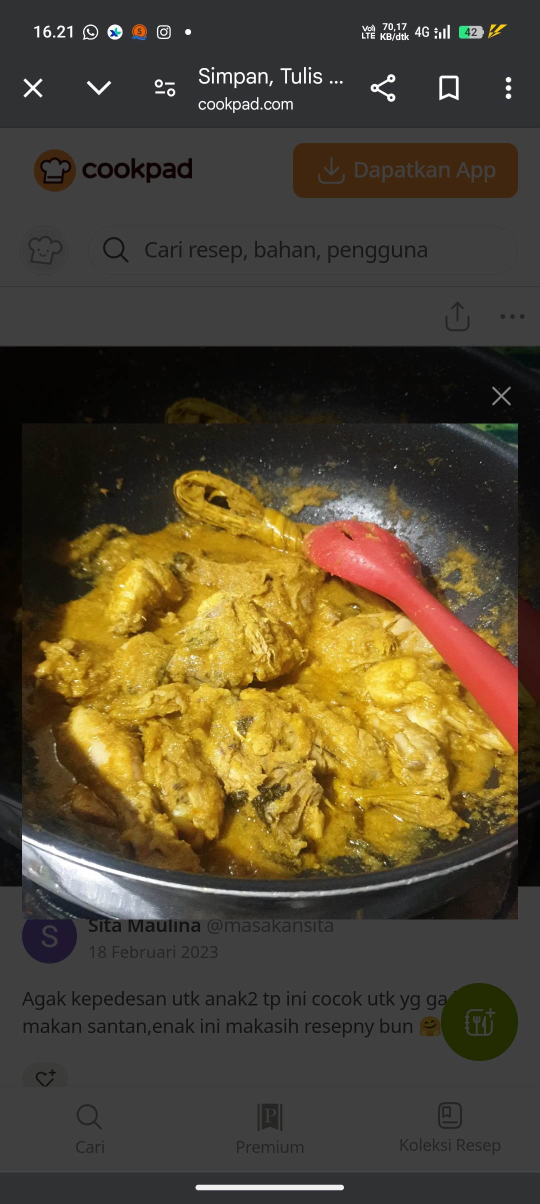 Gulai ayam kuning