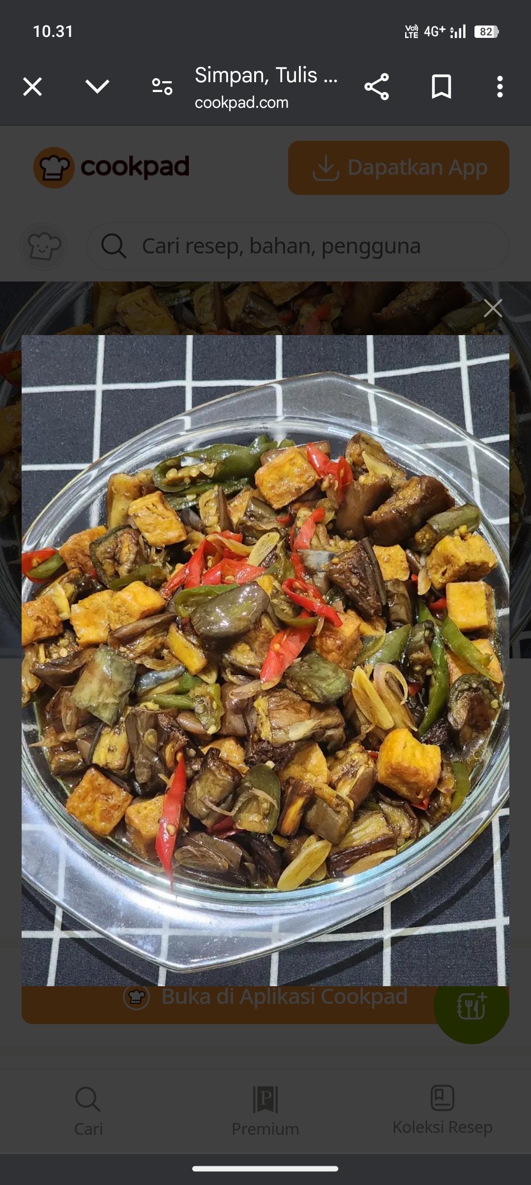 Resep tahu saus tiram