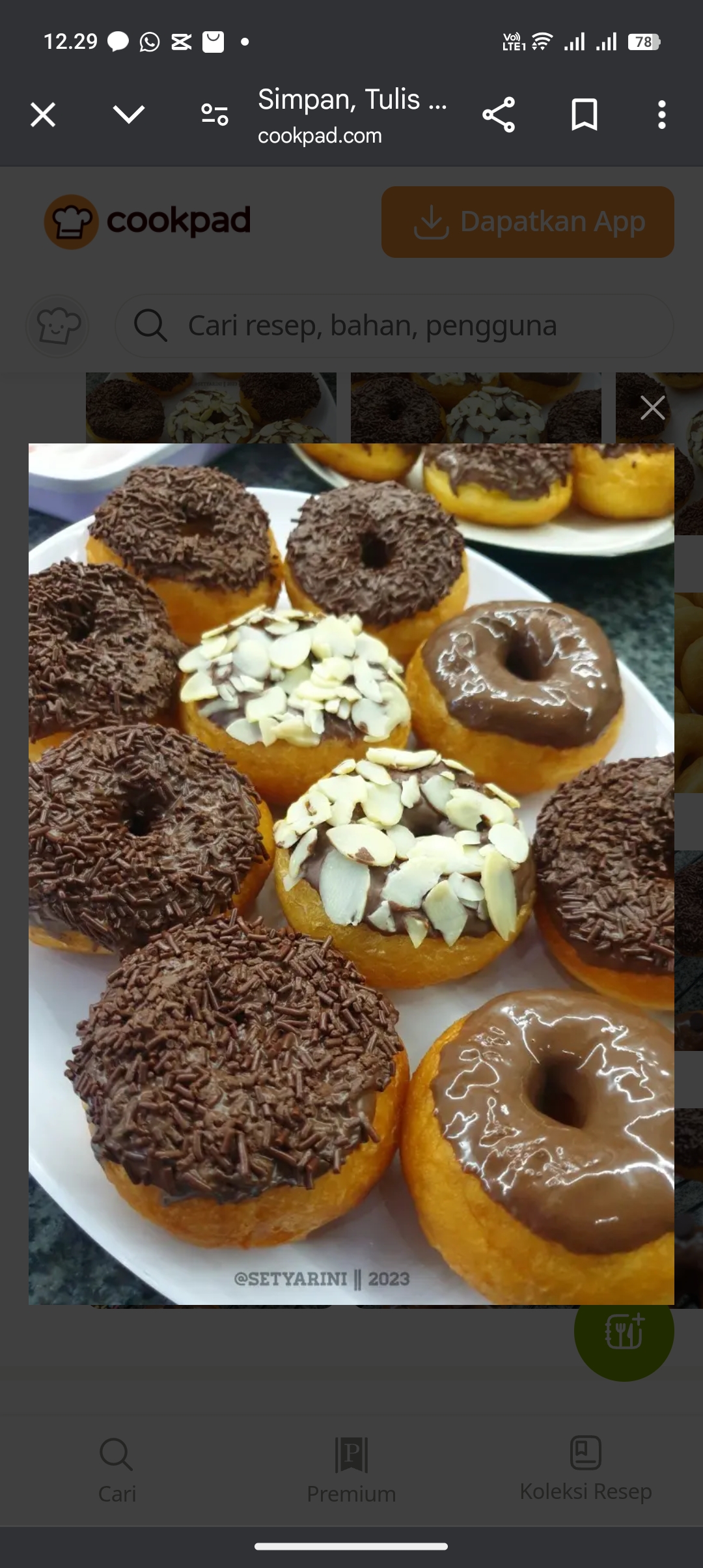 Resep donat bikinan sendiri