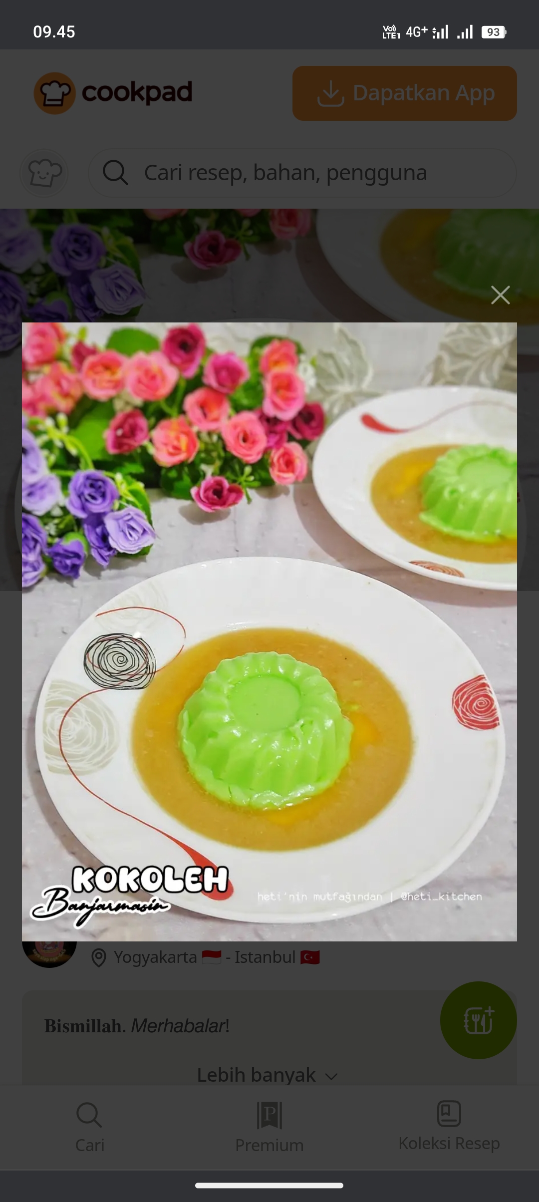 Cara buat kokoleh pandan