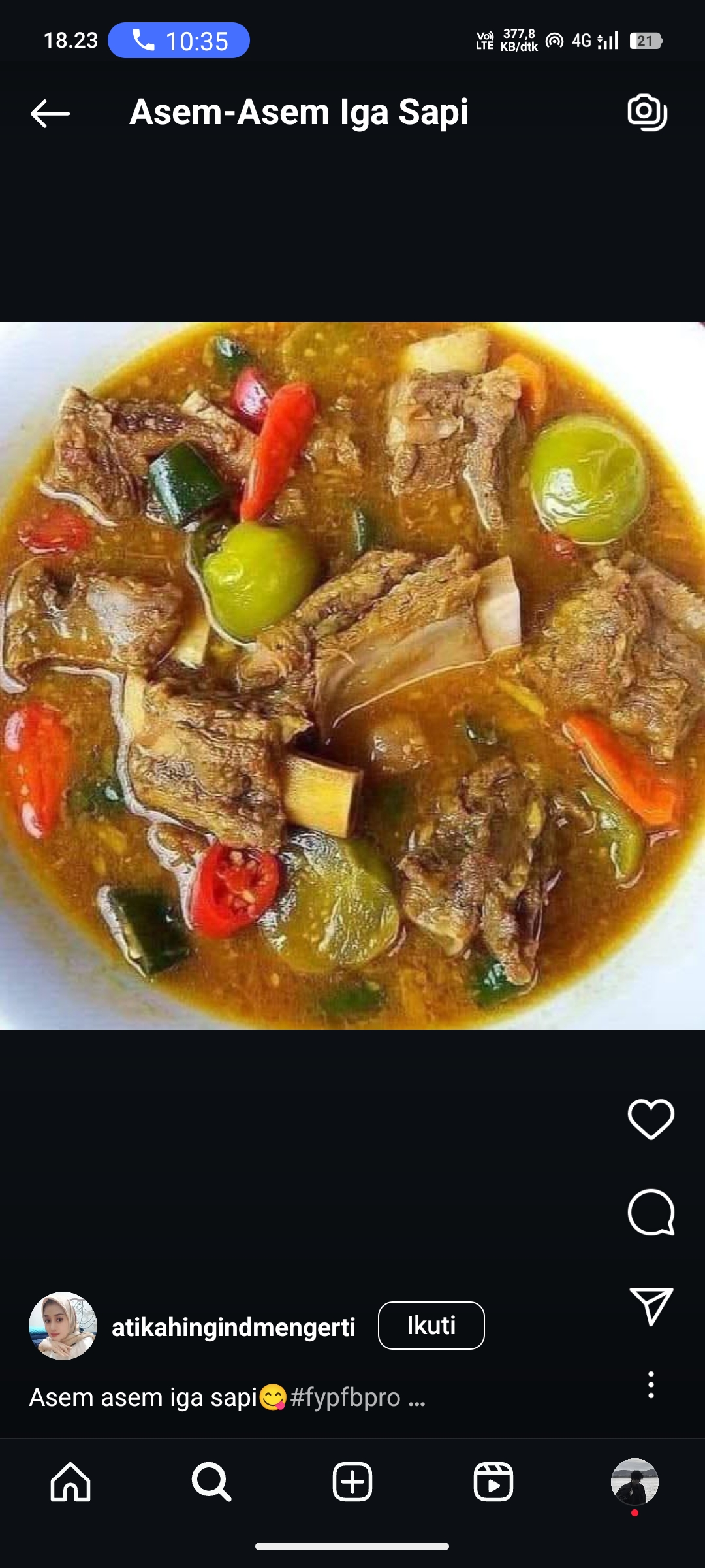 Asem-Asem Iga Sapi