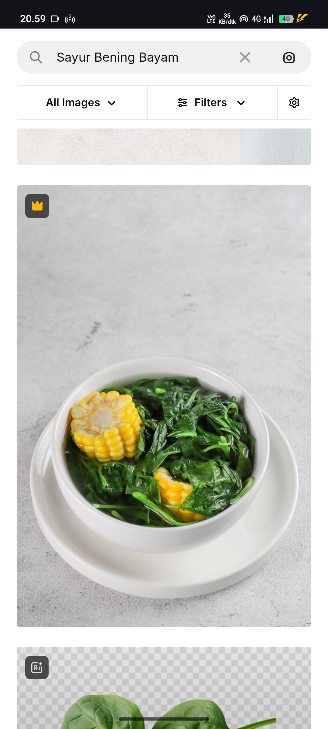 Sayur Bening Bayam