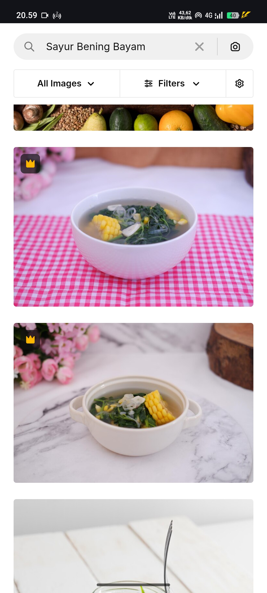 Sayur Bening Bayam