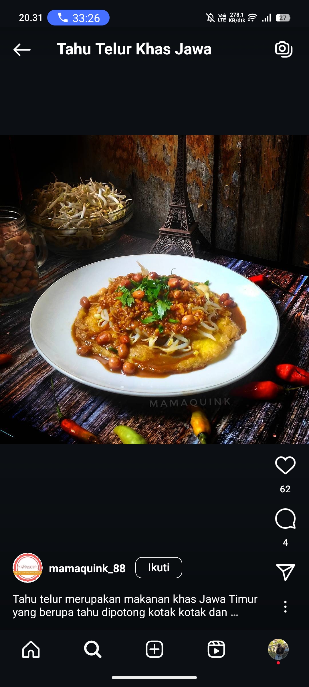 Tahu Telur Khas Jawa