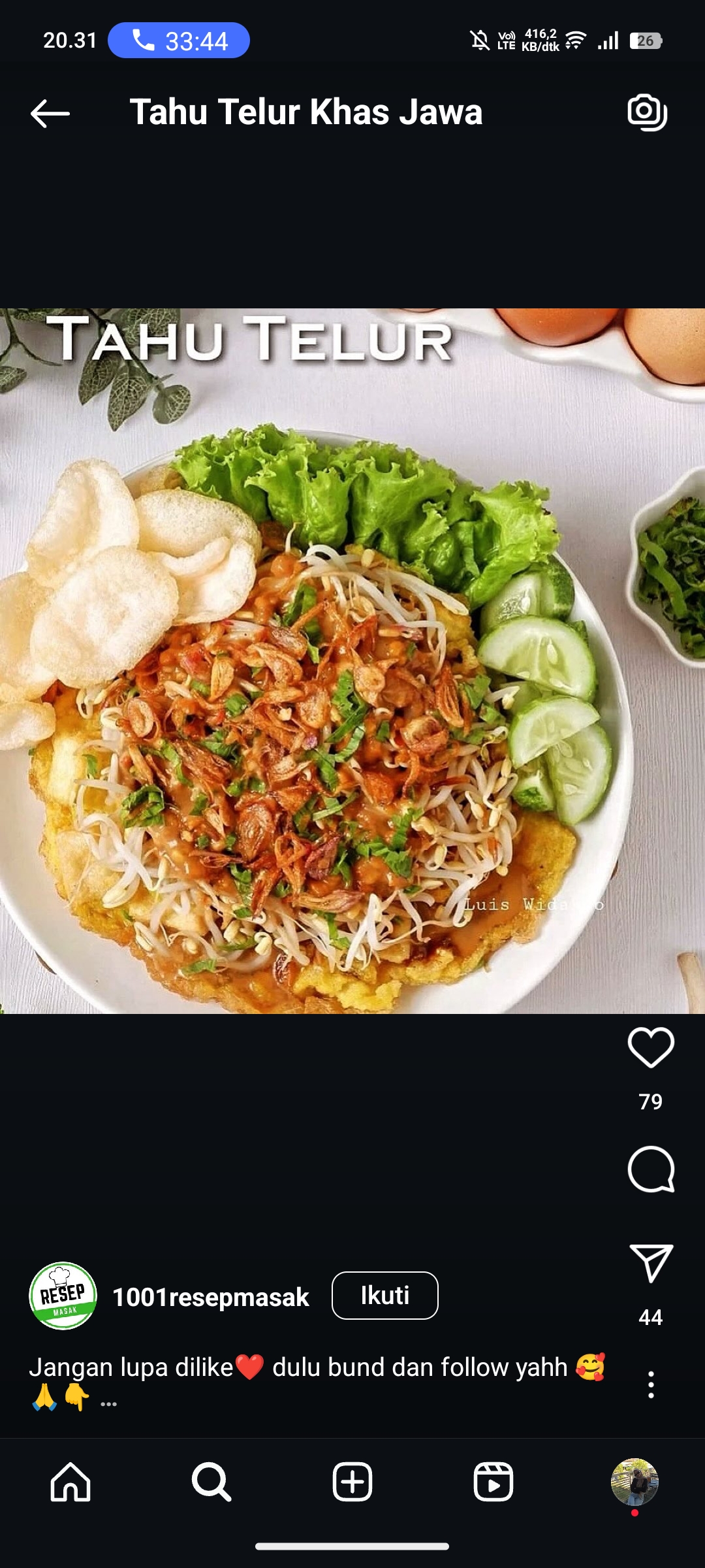Tahu Telur Khas Jawa