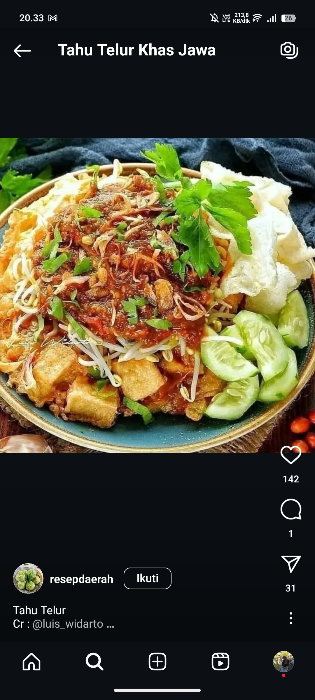 Tahu Telur Khas Jawa