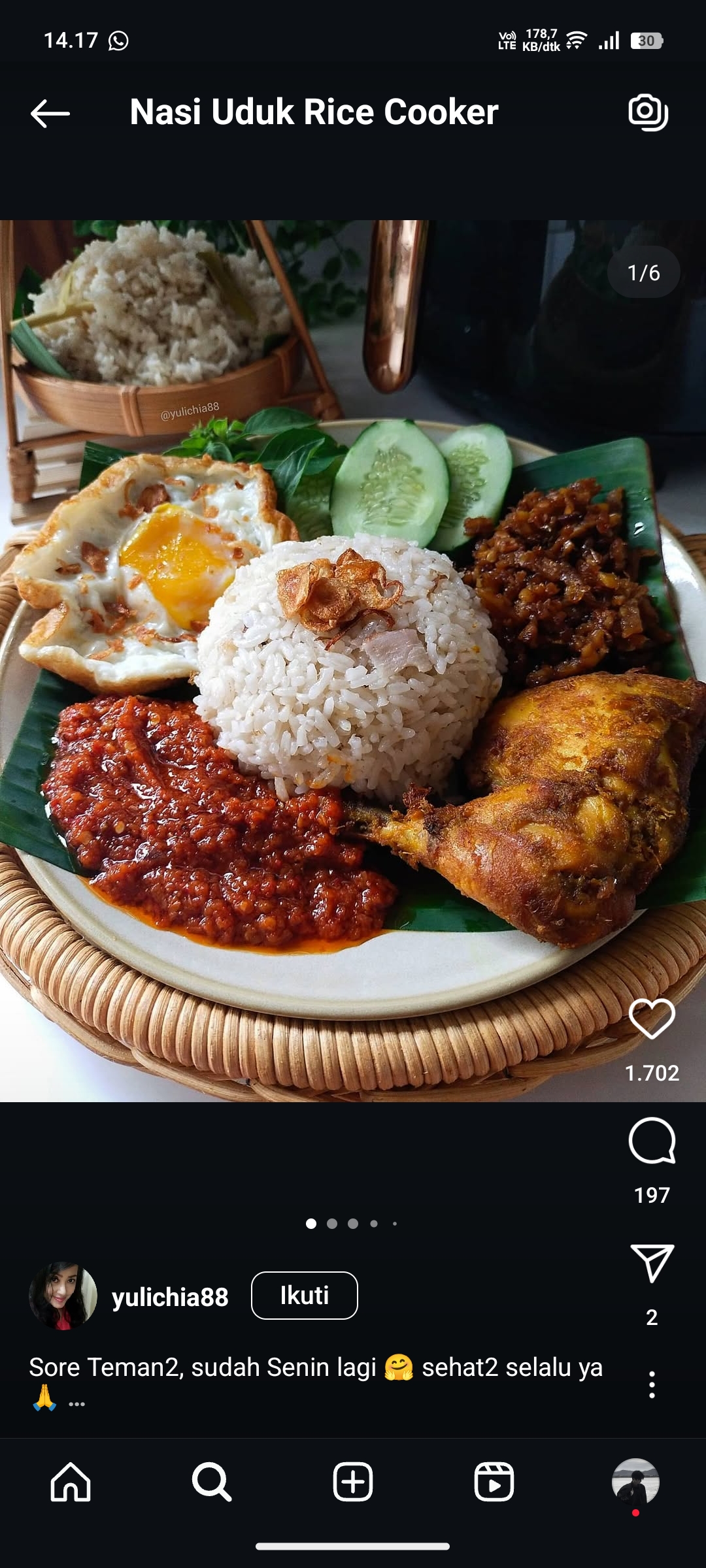 Nasi Uduk Rice Cooker