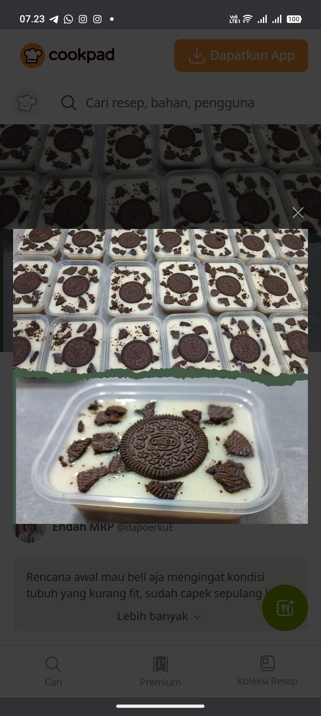 Resep Puding Milo Oreo