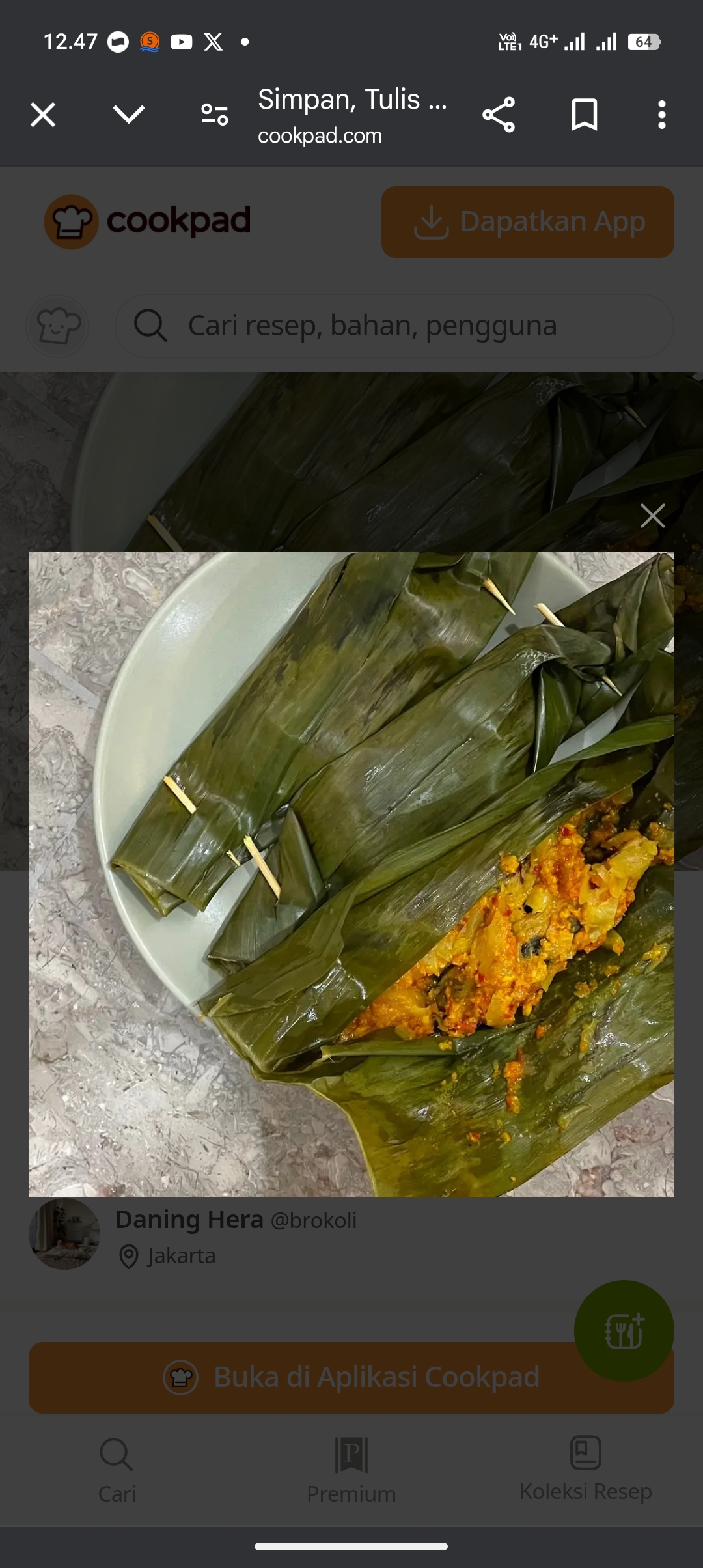 Pepes ikan kukus