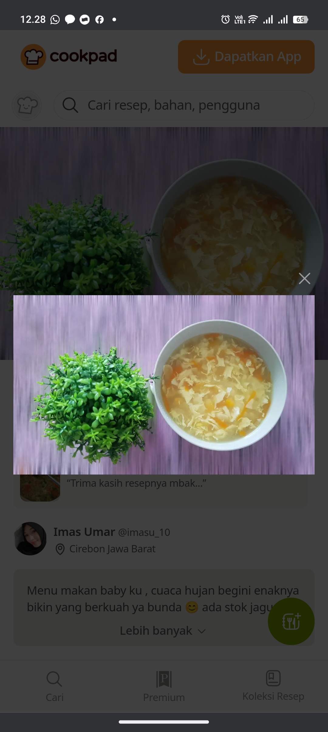 Sup jagung supern nikmat