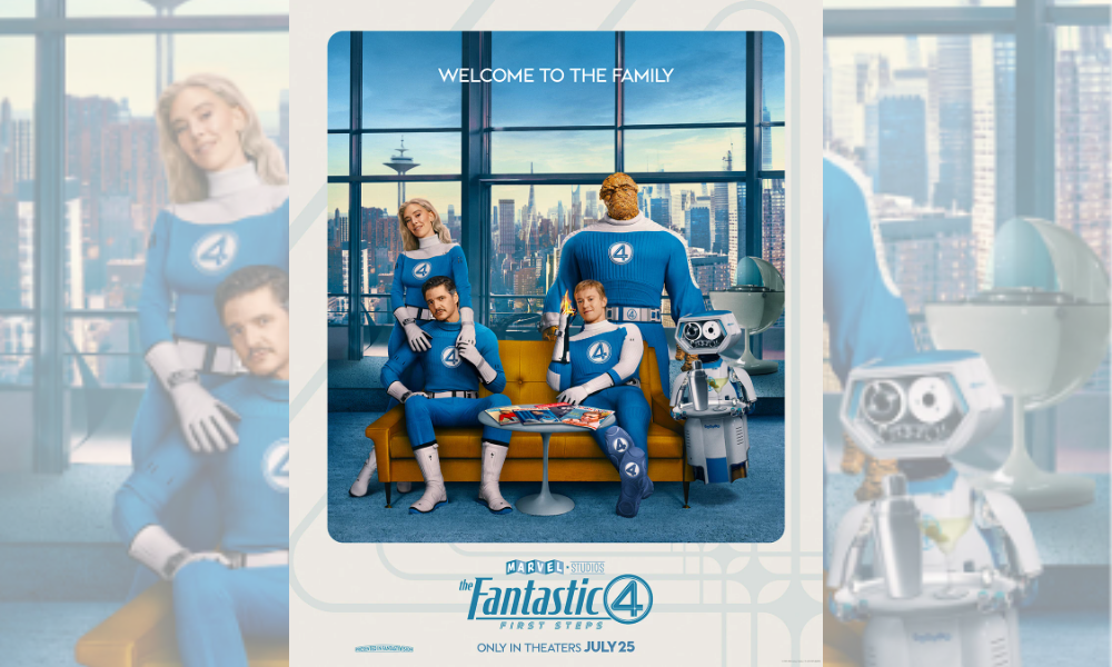 Poster Film Fantastic Four: First Steps yang akan tayang Juli 2025